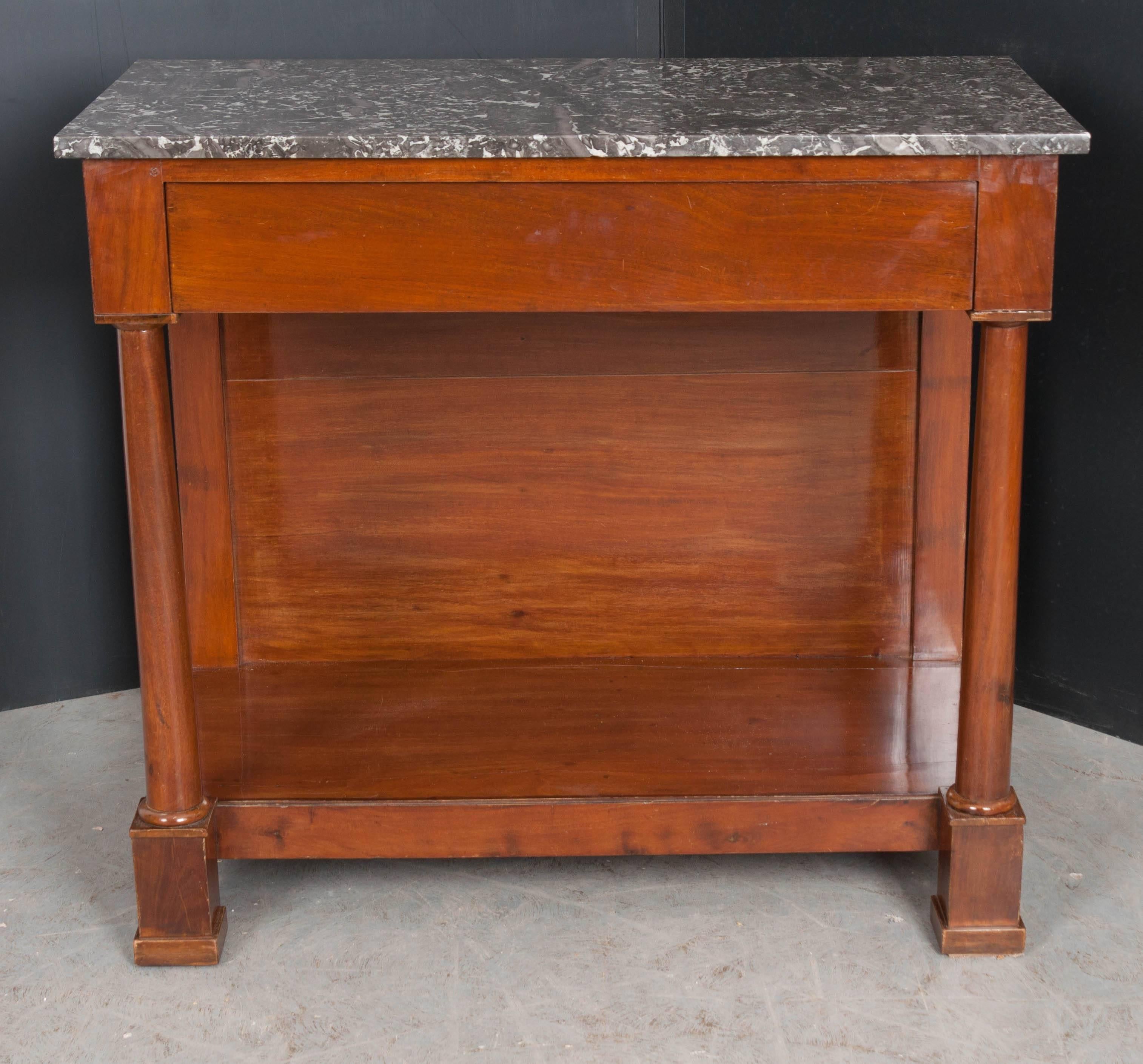French 19th Century Empire Mahogany Console For Sale 1