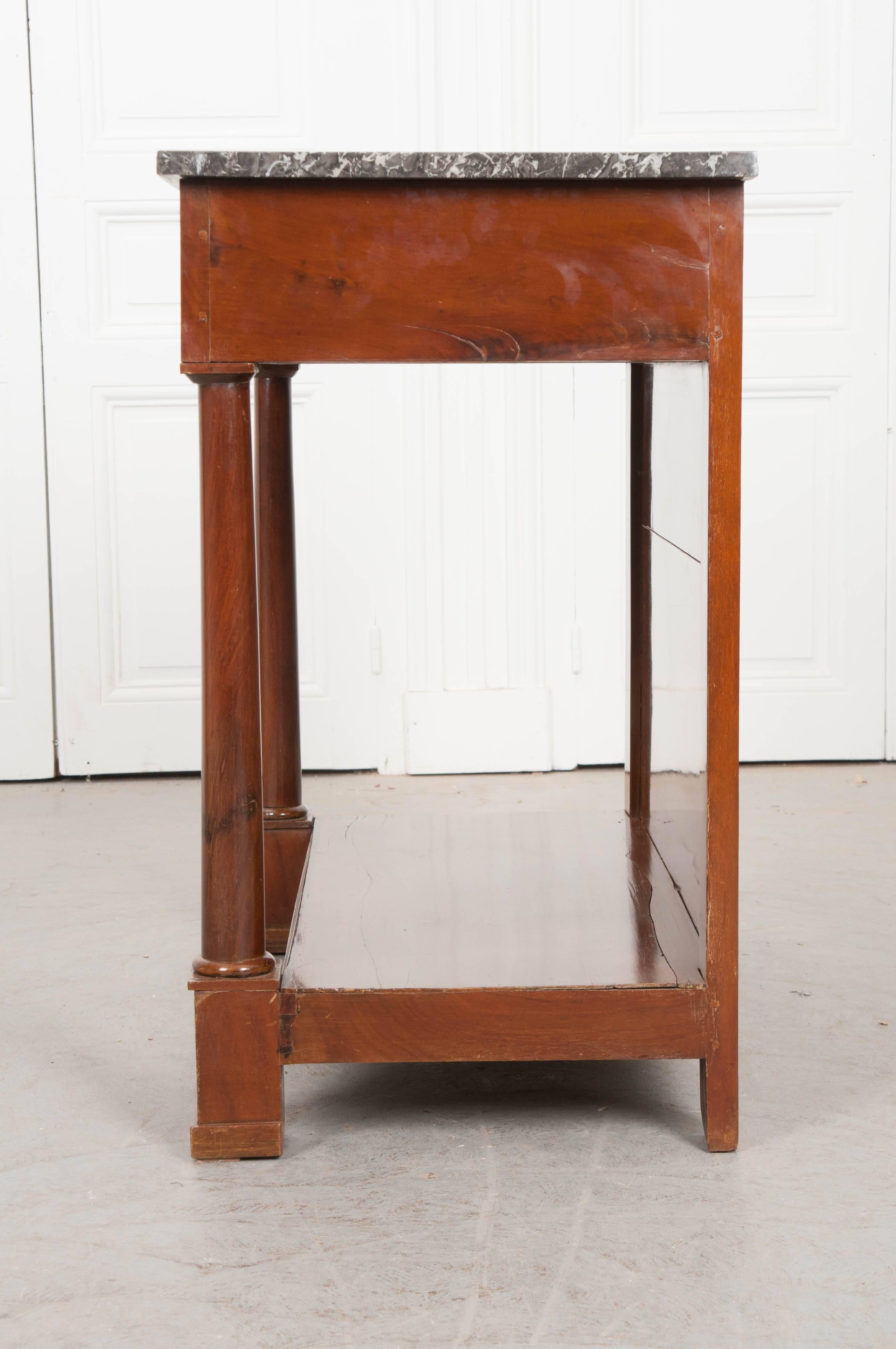 French 19th Century Empire Mahogany Console For Sale 5