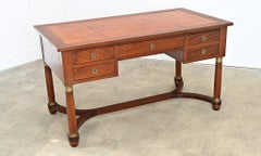 French 19th Century Empire Mahogany Desk, Refinished