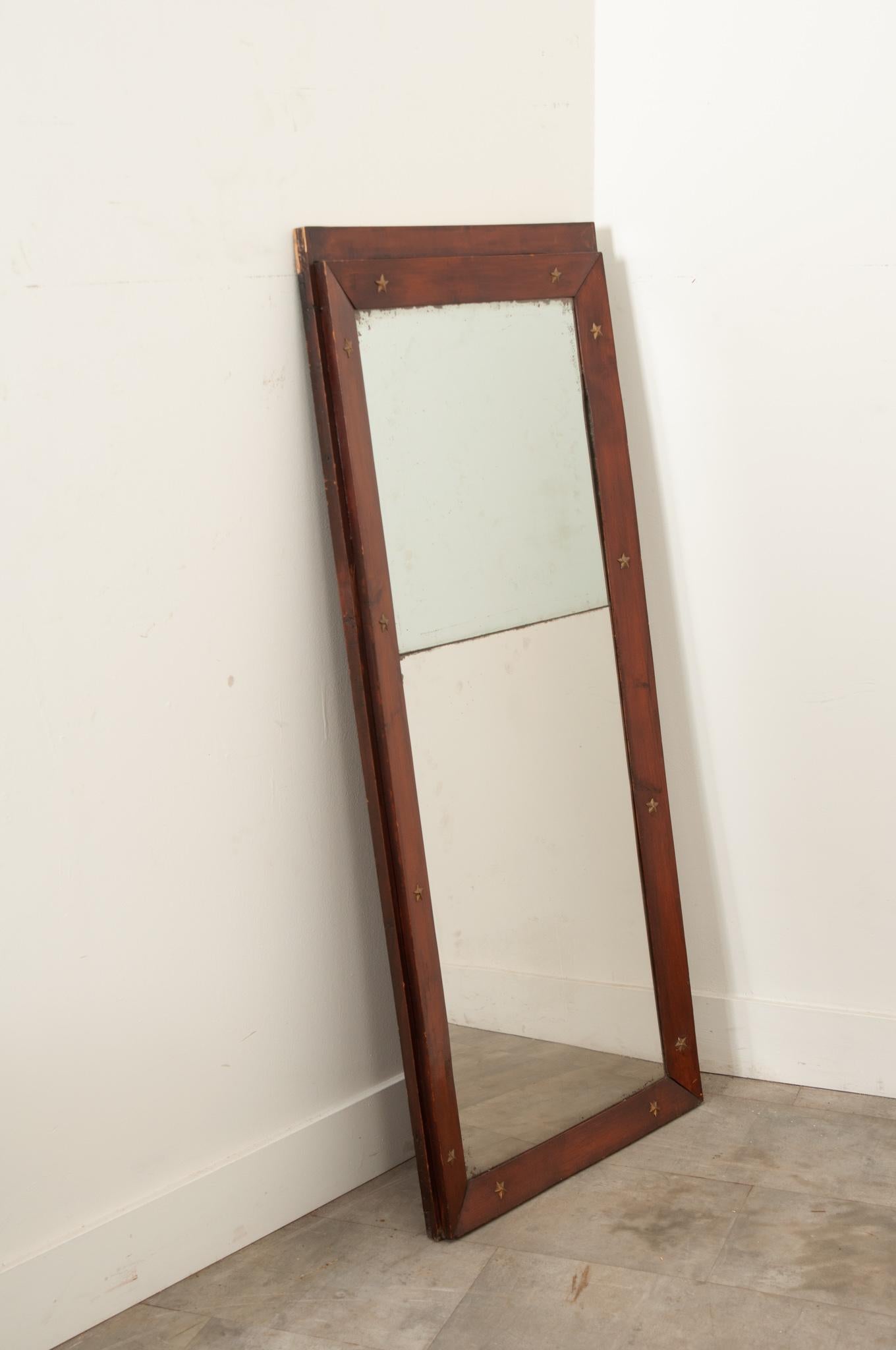 French 19th Century Empire Mahogany Mirror For Sale 6