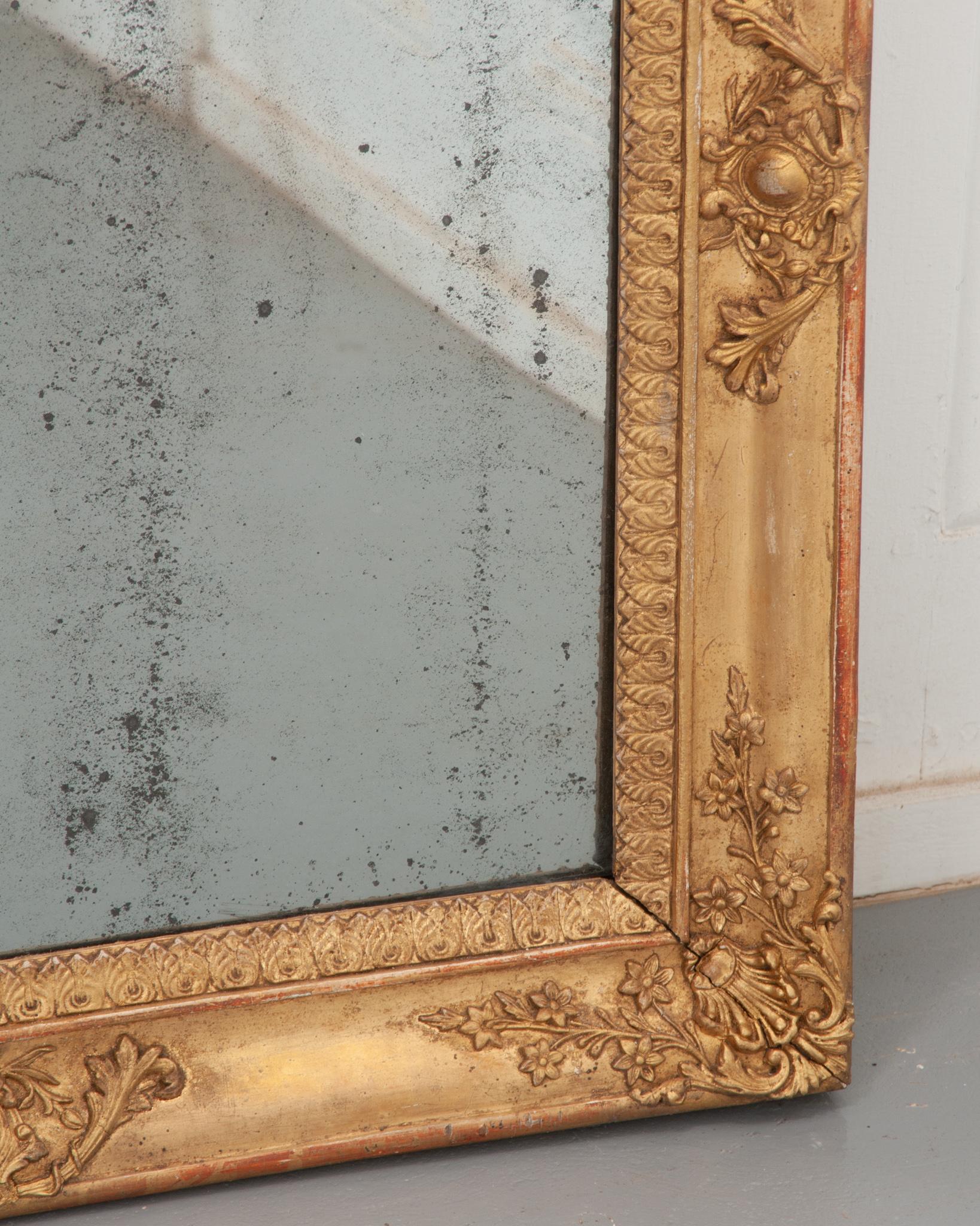 French 19th Century Empire Mirror In Good Condition In Baton Rouge, LA