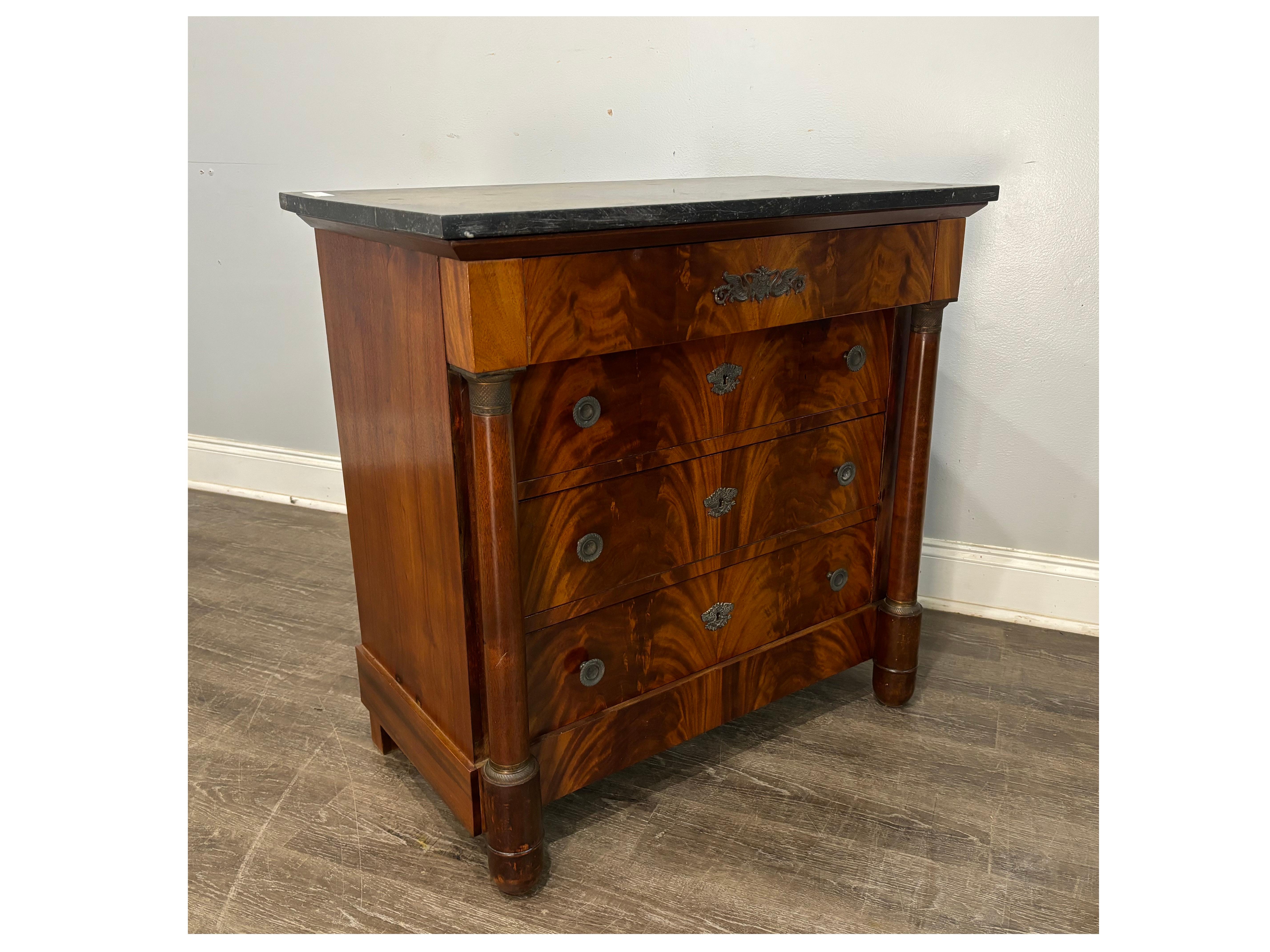 French 19th Century Empire Small Commode For Sale 5