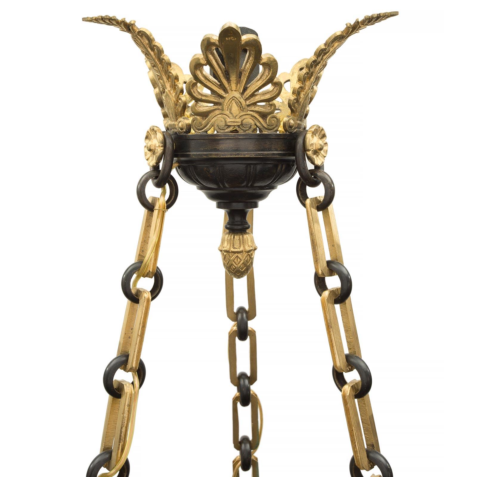 French 19th Century Empire St. Chandelier In Good Condition For Sale In West Palm Beach, FL