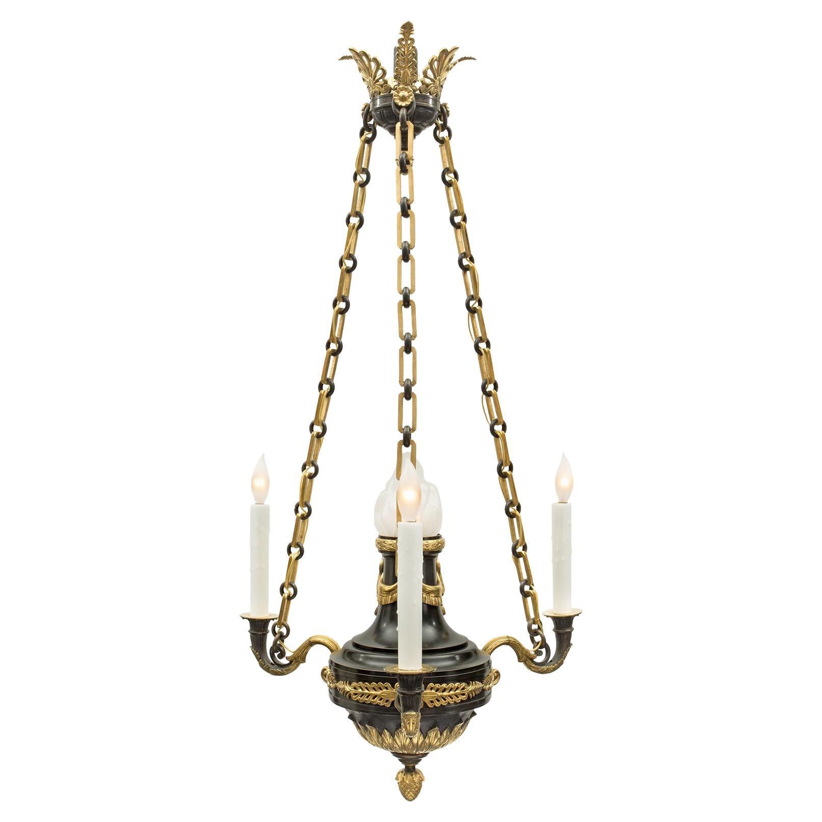 French 19th Century Empire St. Chandelier