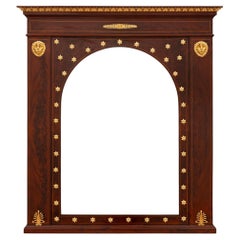 Used French 19th Century Empire St. Mahogany and Ormolu Mirror