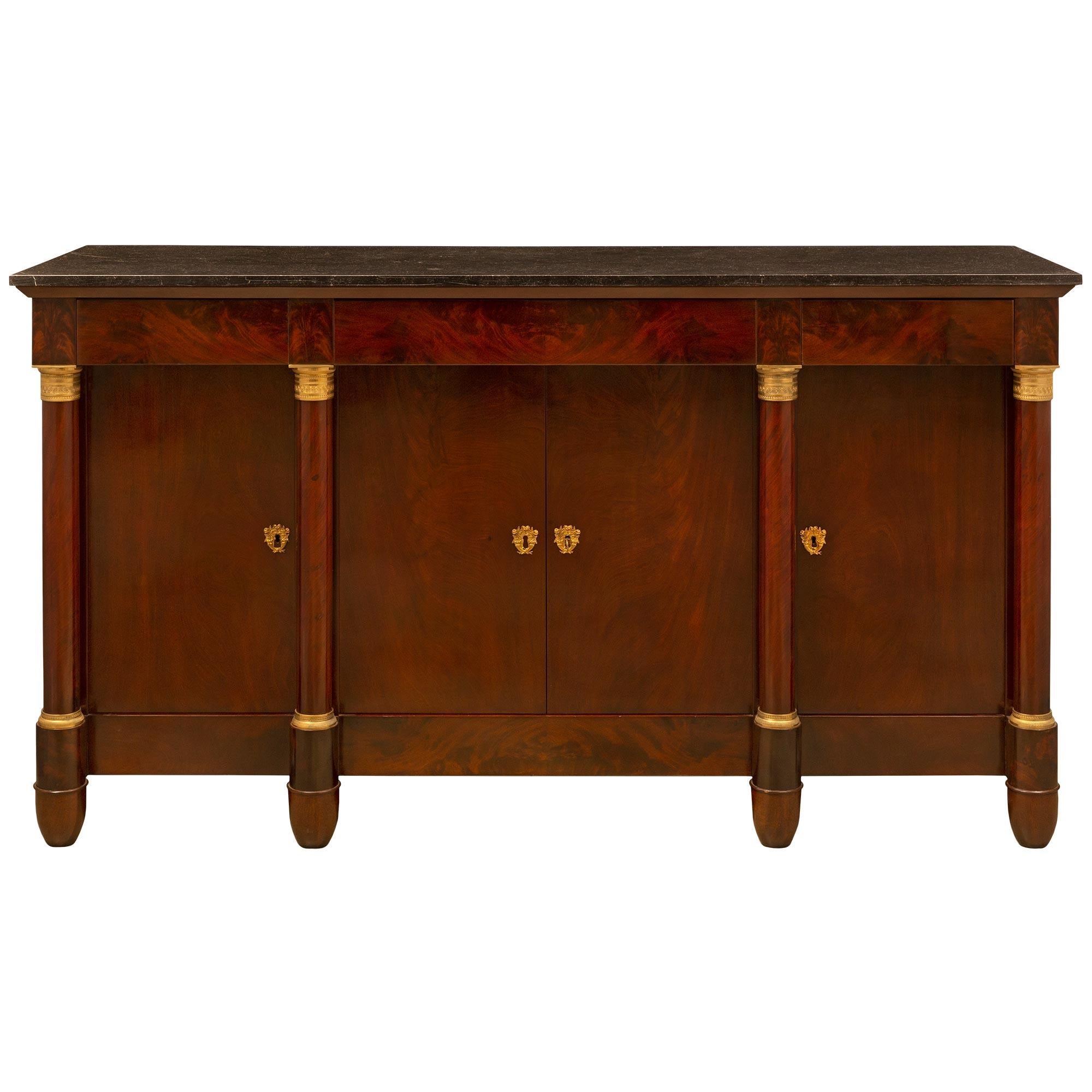 French 19th Century Empire St. Mahogany Buffet For Sale 8