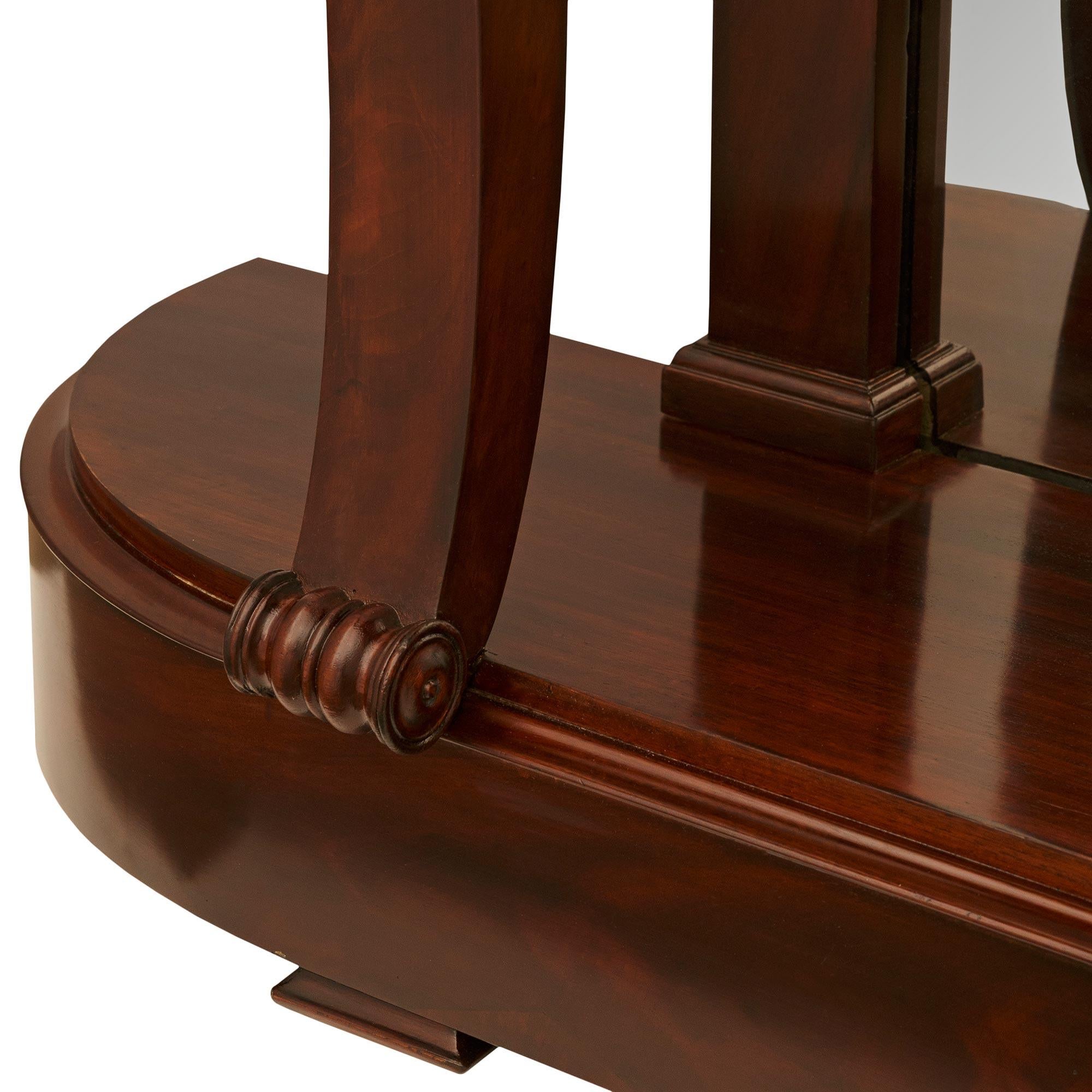 French 19th century Empire St. Mahogany, Ormolu and Mirror planter/console For Sale 6