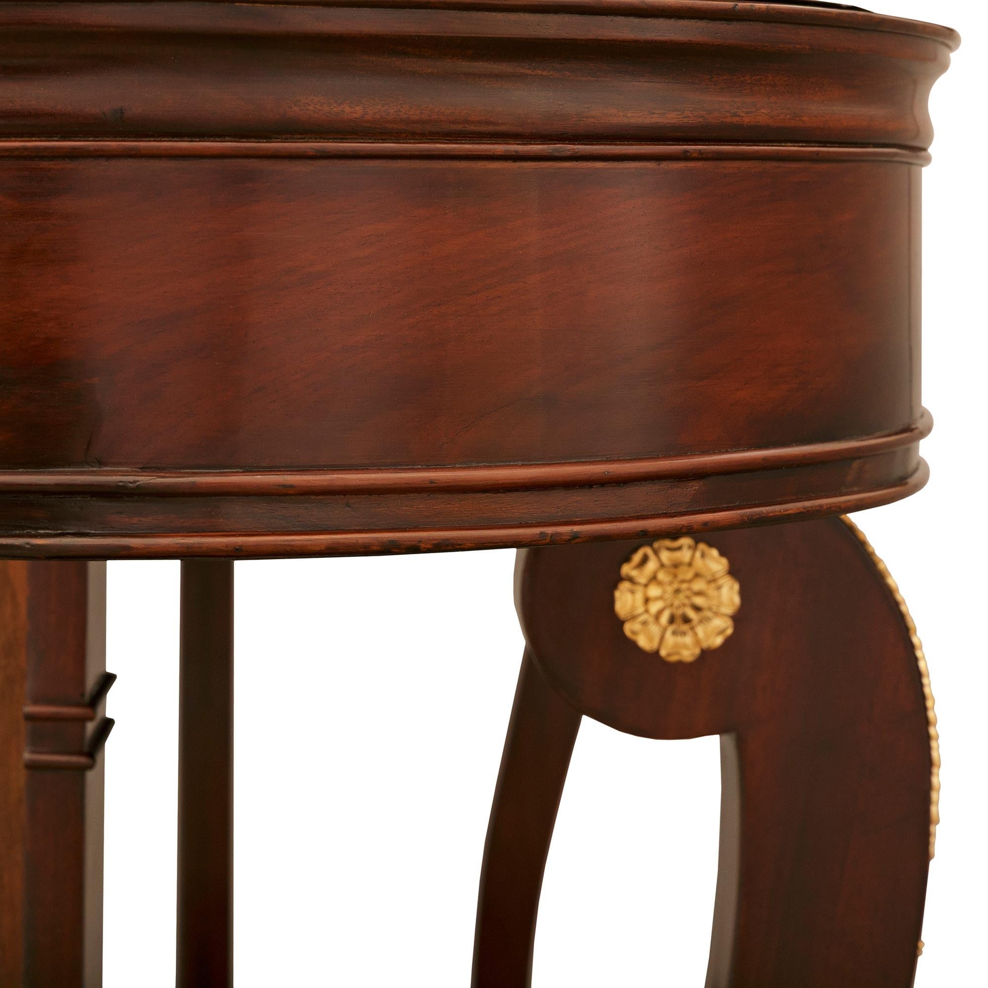 French 19th century Empire St. Mahogany, Ormolu and Mirror planter/console For Sale 2