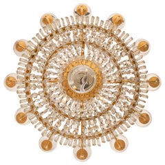 French 19th Century Empire St. Ormolu And Baccarat Crystal Chandelier
