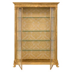 French 19th Century Empire St. Ormolu Cabinet Vitrine