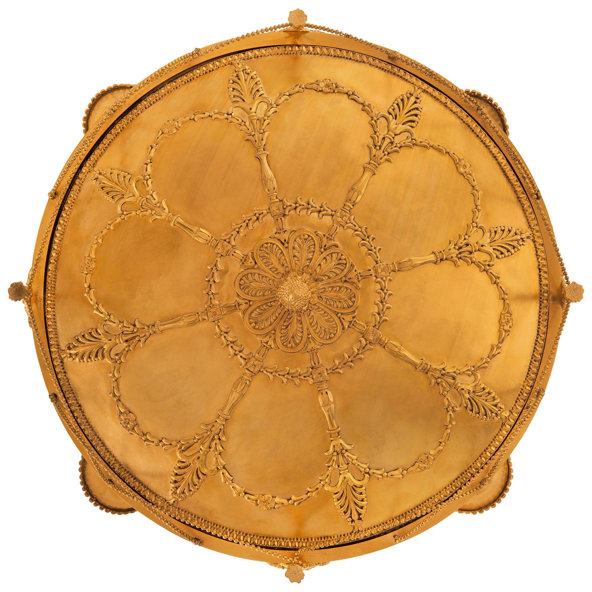 French 19th century Empire st. Ormolu chandelier For Sale 4