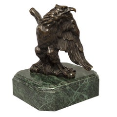 French 19th Century Empire St. Patinated Bronze Eagle Statue
