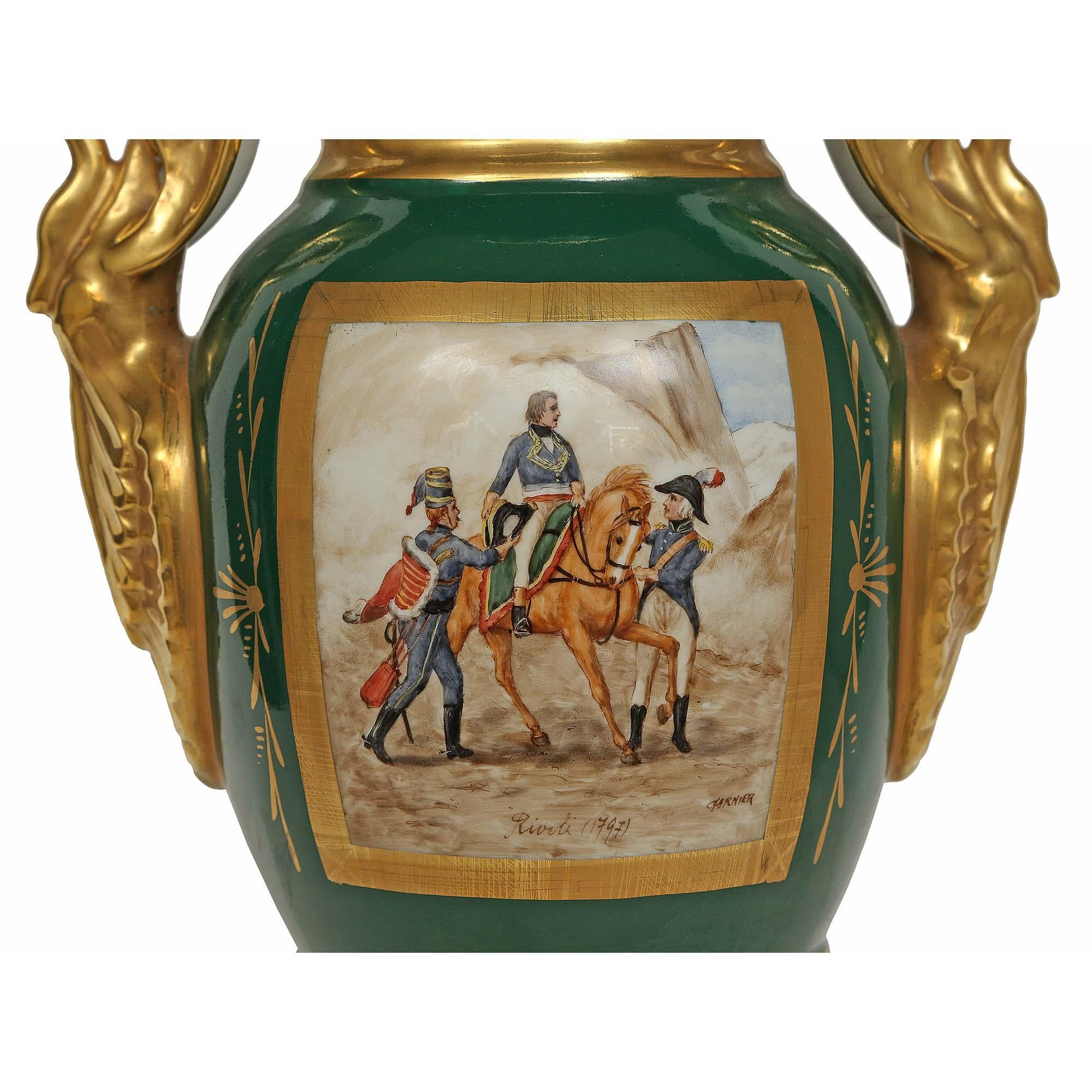 Französisches Empire-Porzellan des 19. Jahrhunderts, dreiteilig, aus Limoges, Frankreich im Angebot 4
