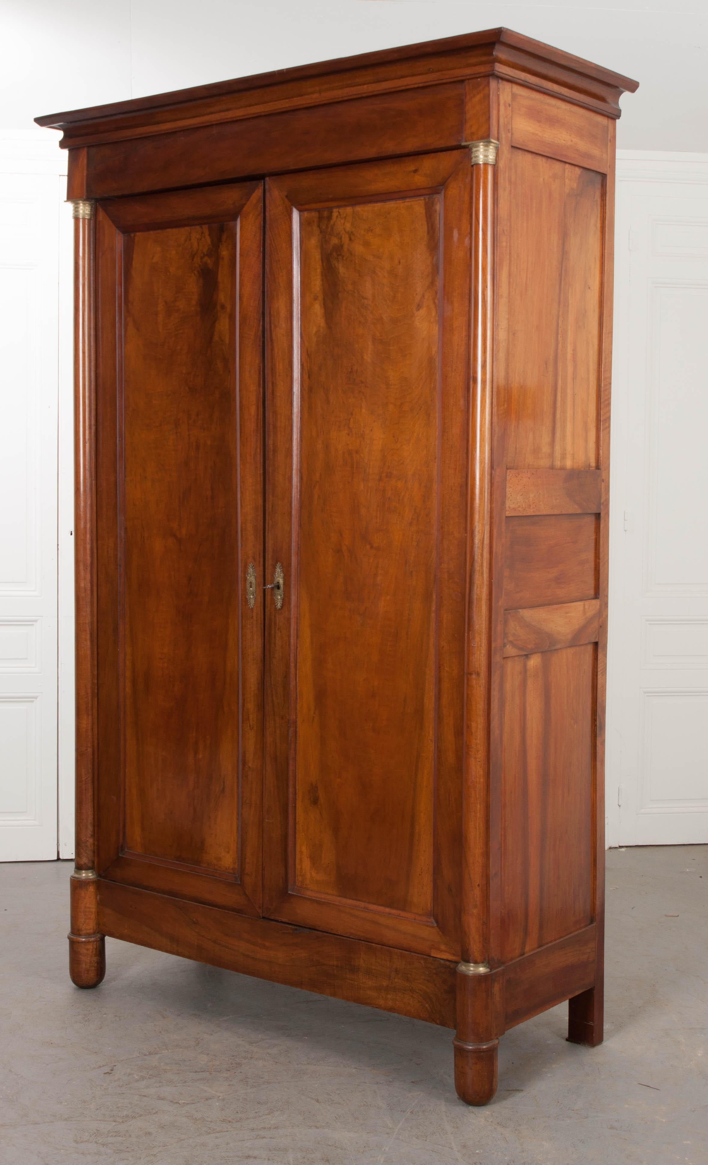 French 19th Century Empire Style Walnut Armoire 5