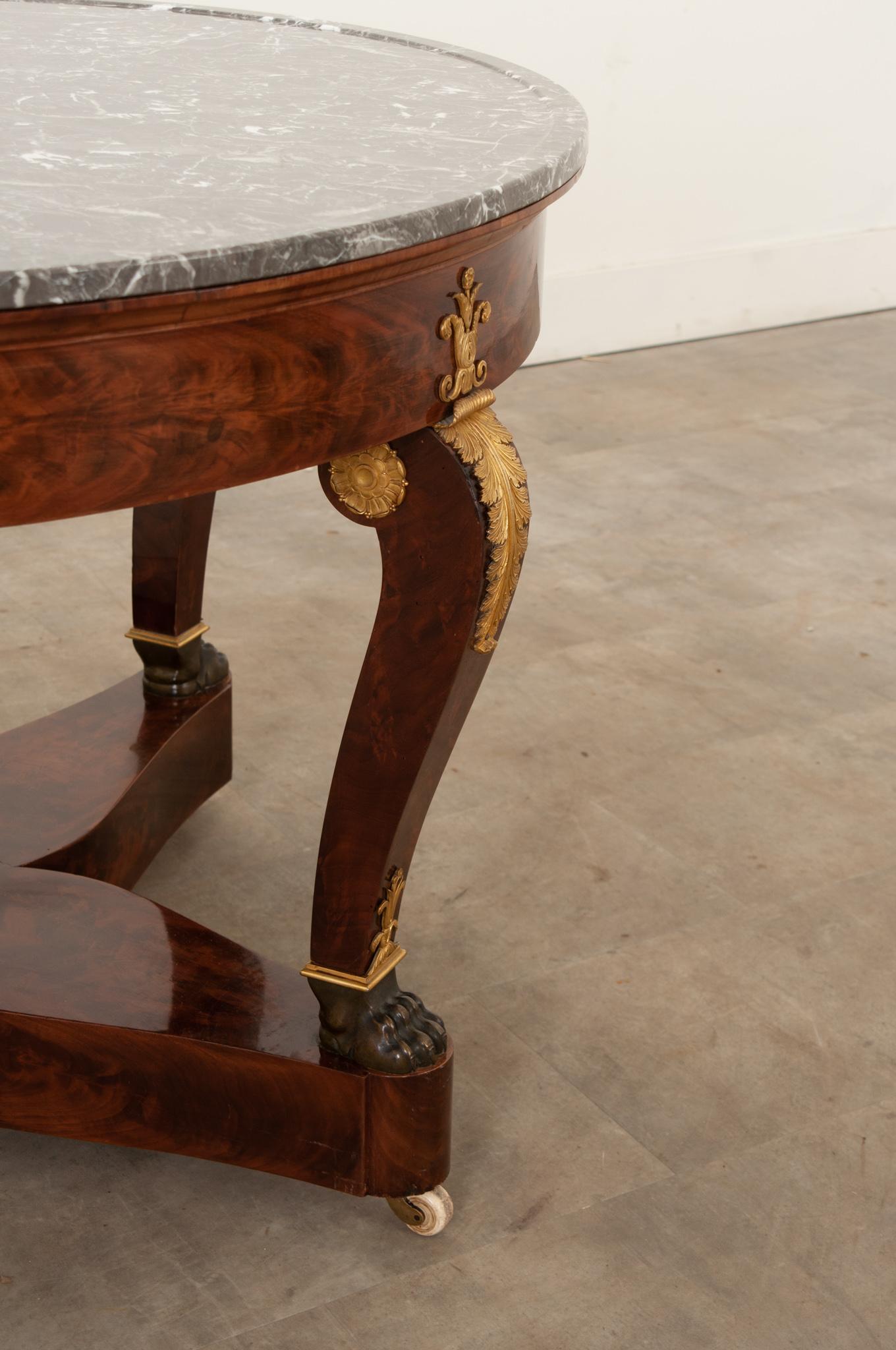 French 19th Century Empire Style Center Table 5