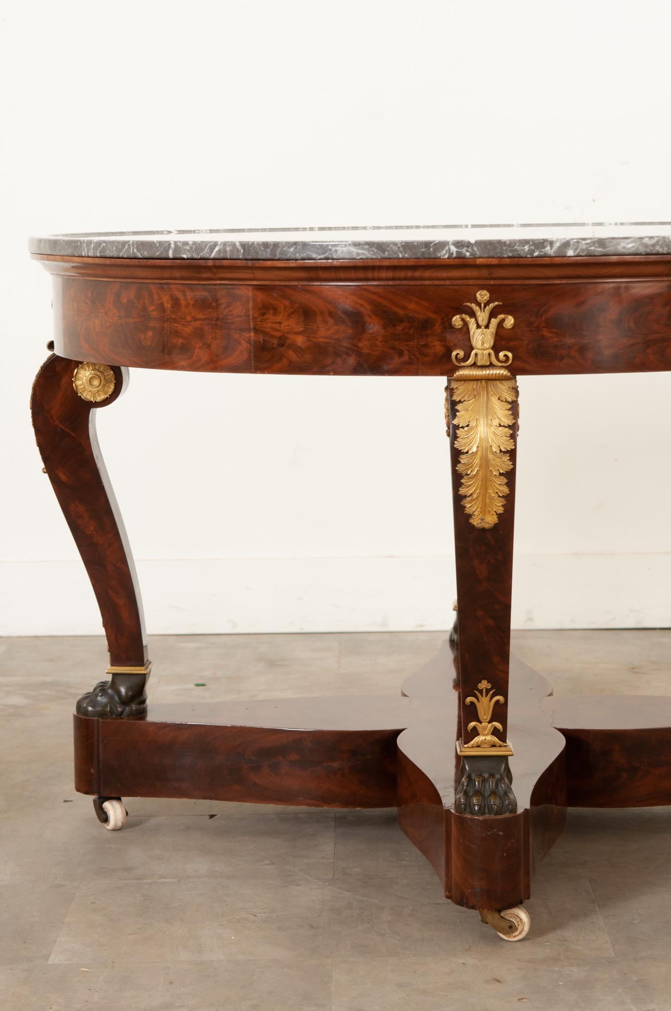 French 19th Century Empire Style Center Table 7
