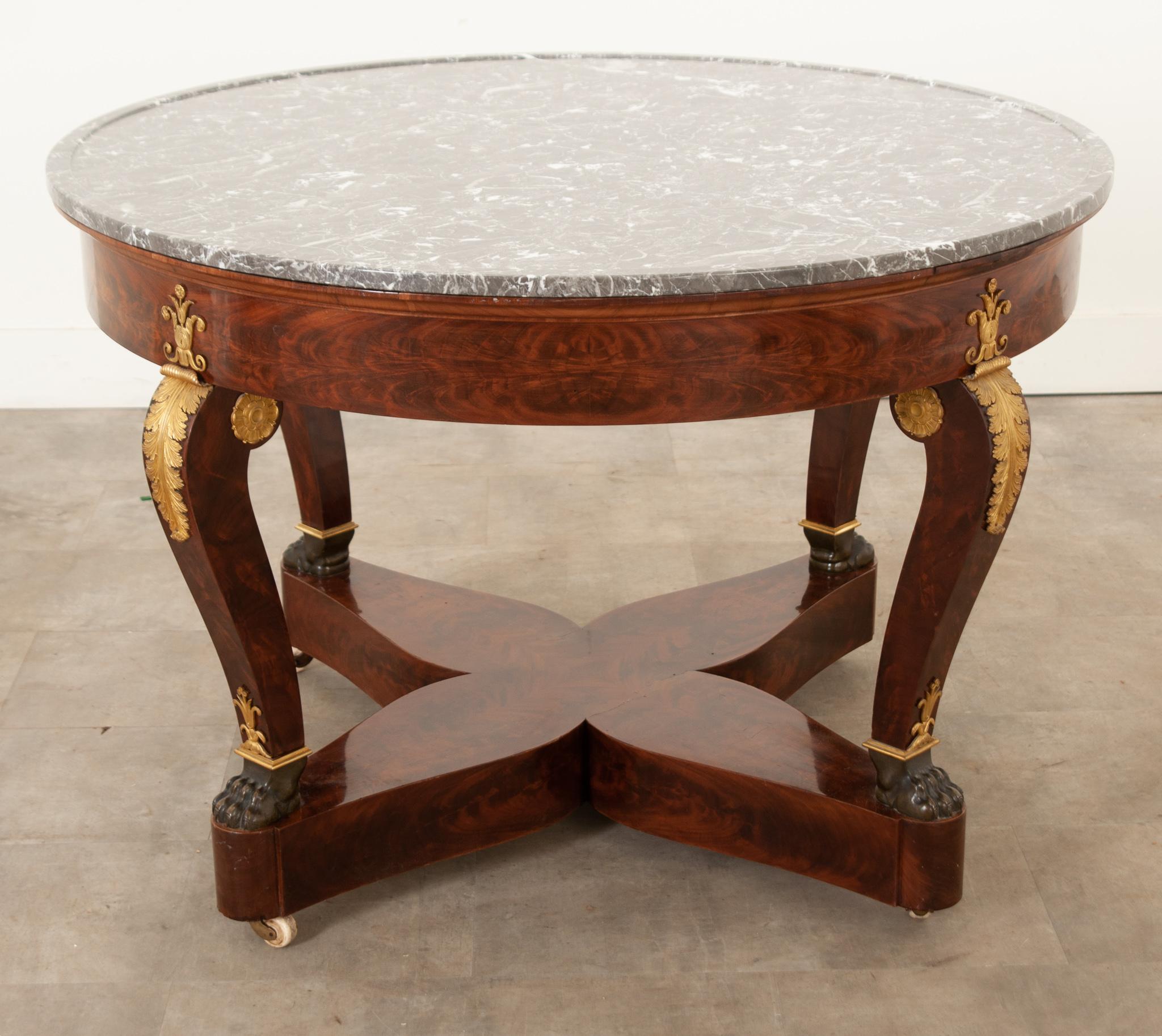 French 19th Century Empire Style Center Table 8