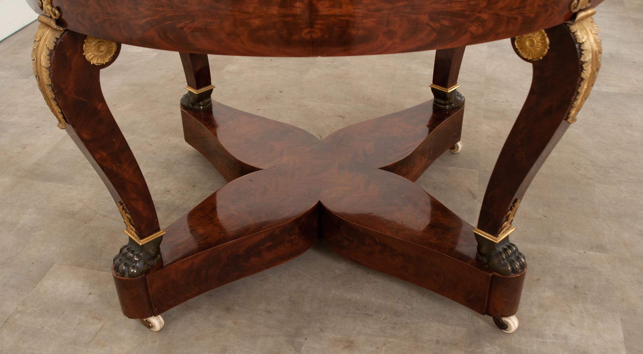 French 19th Century Empire Style Center Table 1