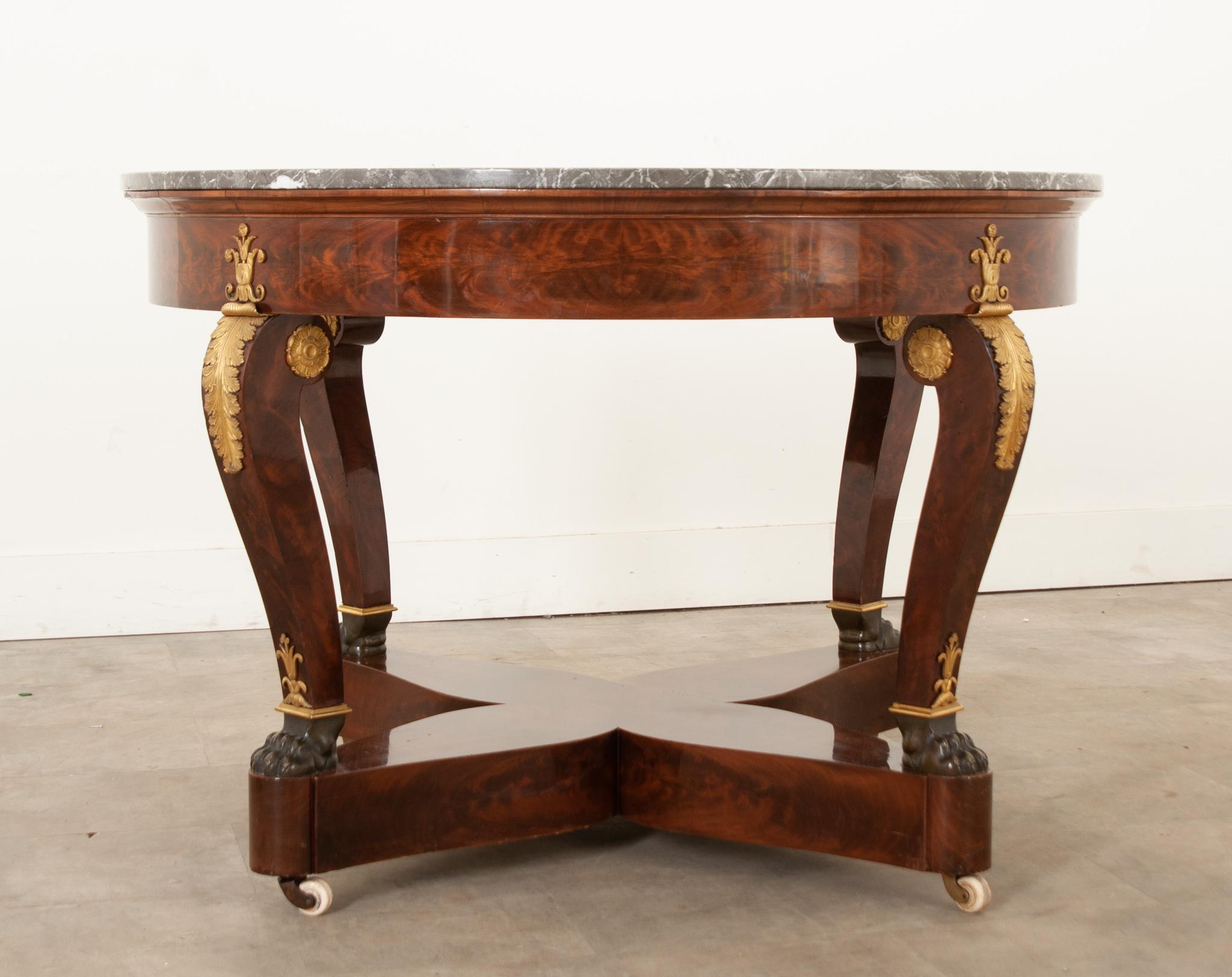 French 19th Century Empire Style Center Table 4