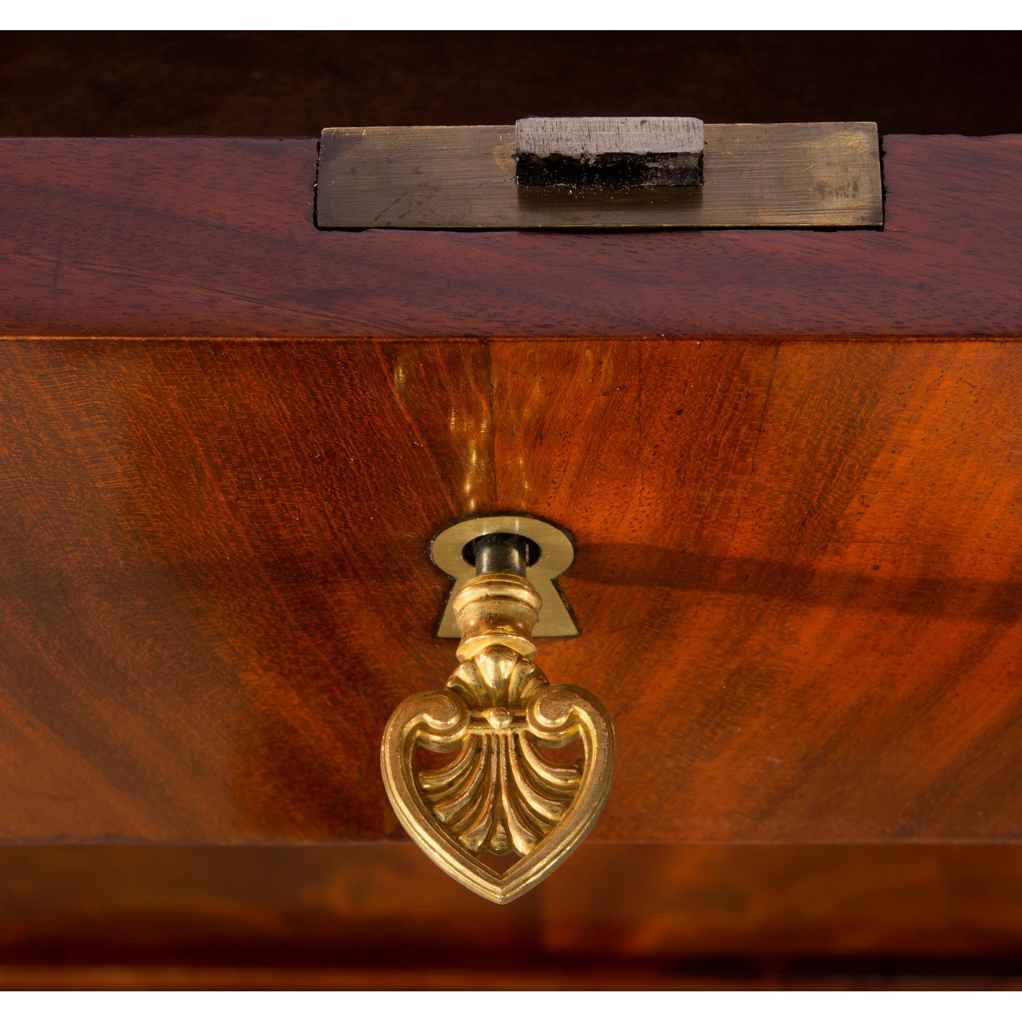 French 19th Century Empire Style Mahogany, Ormolu and Marble Buffet For Sale 7