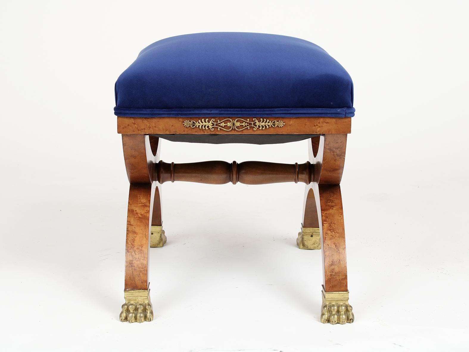 Mid-19th Century French 19th Century Empire Style Petite Stool