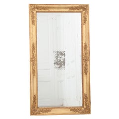 Miroir symétrique de style Empire français du XIXe siècle