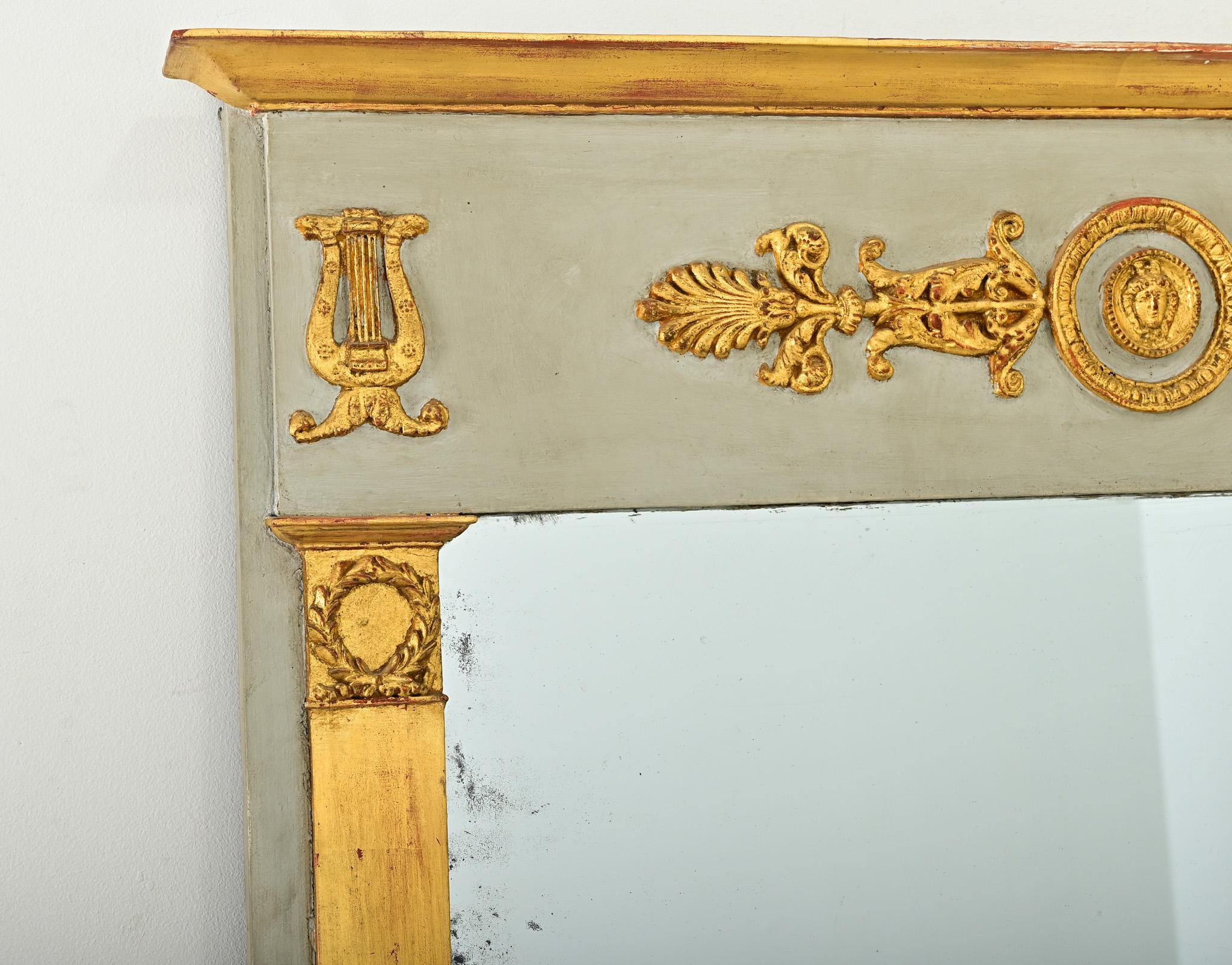 Espejo Trumeau Imperio Francés Siglo XIX en venta 5