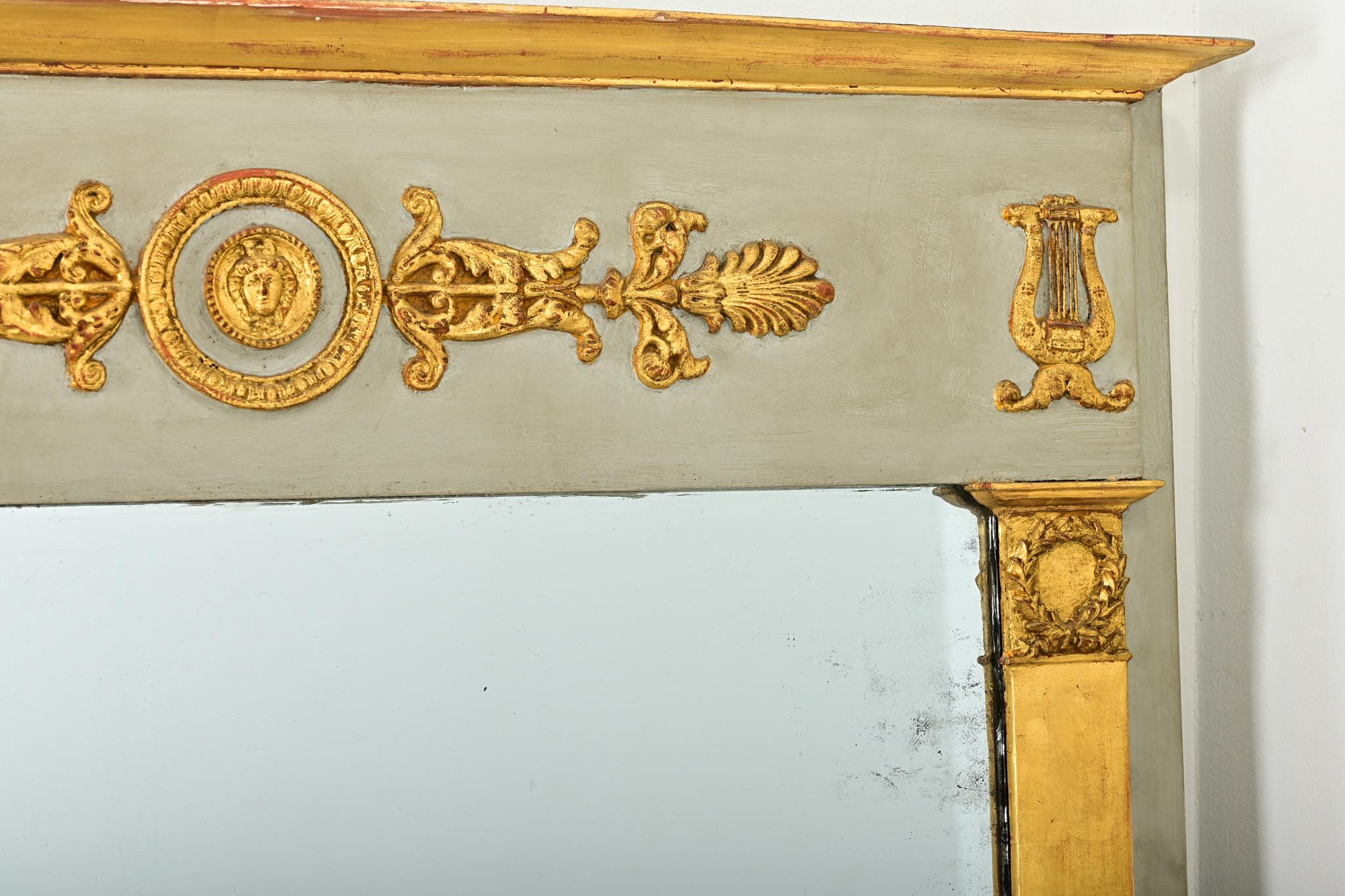 Espejo Trumeau Imperio Francés Siglo XIX en venta 7