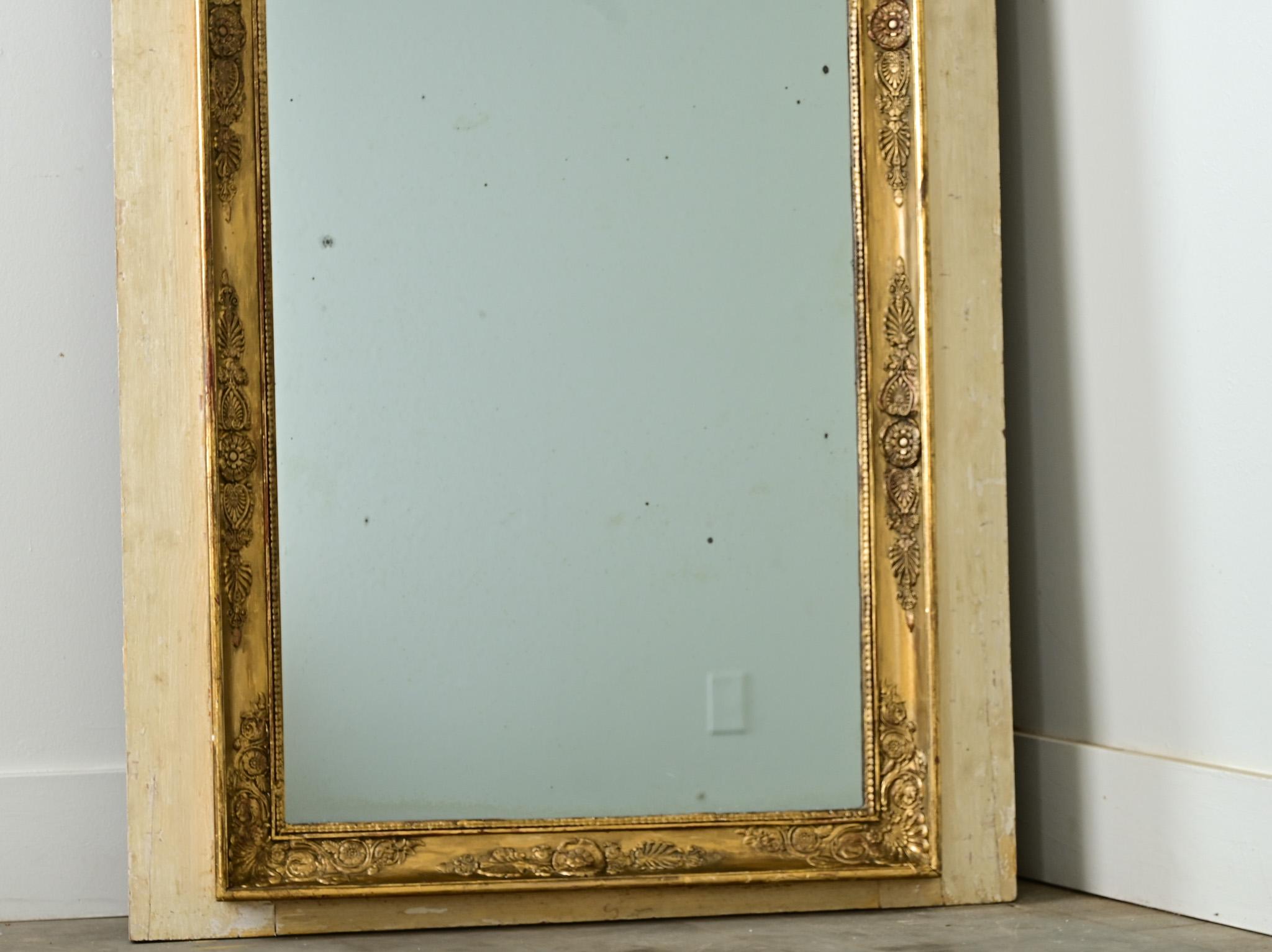 French 19th Century Empire Trumeau Mirror For Sale 1