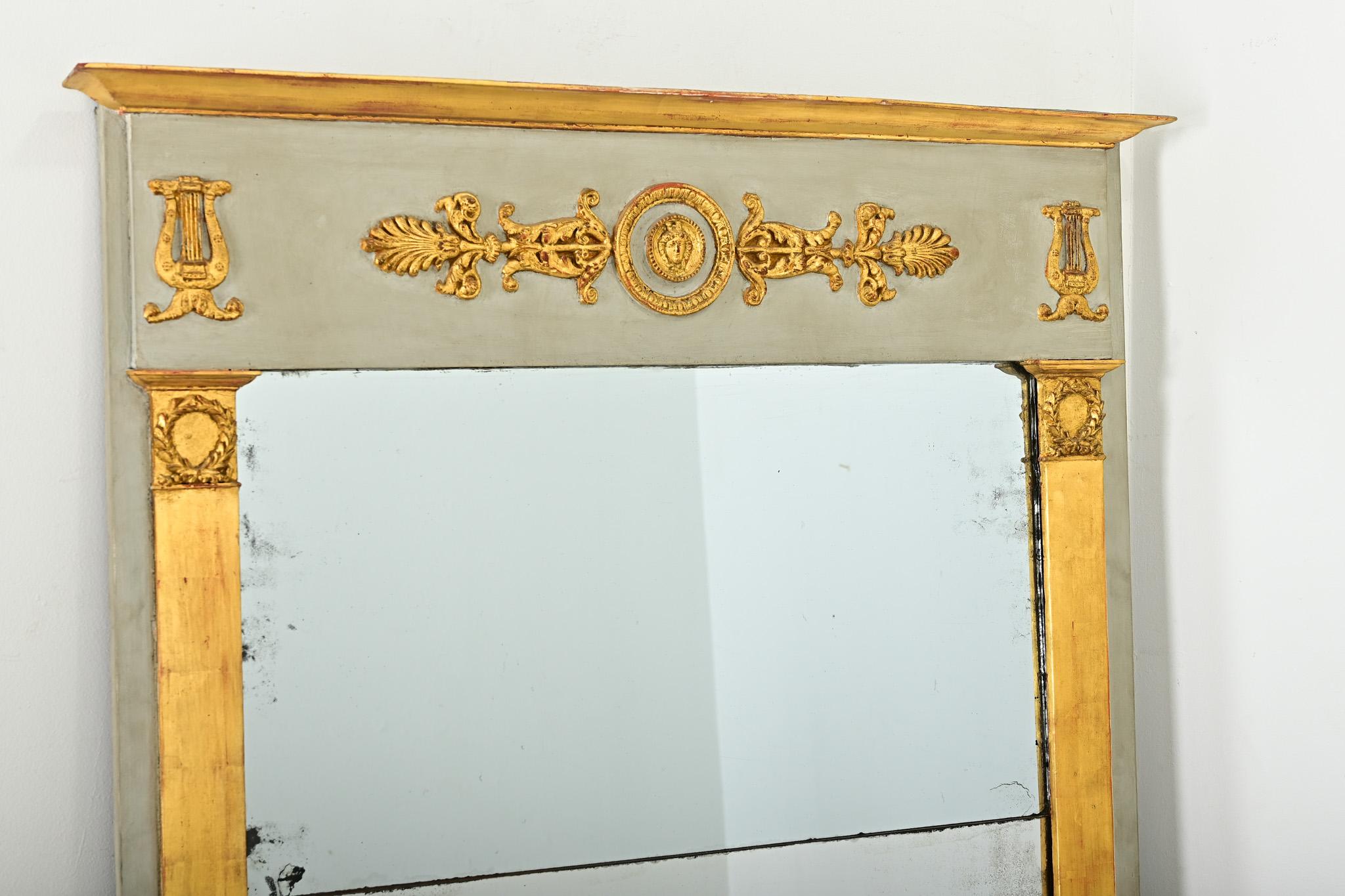 Espejo Trumeau Imperio Francés Siglo XIX en venta 2