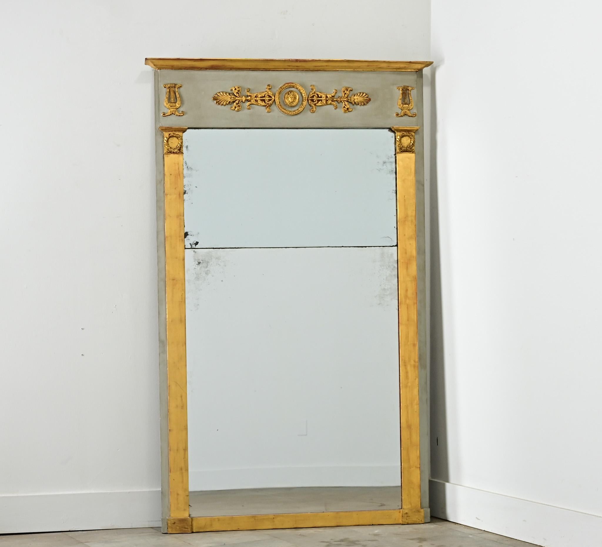 Espejo Trumeau Imperio Francés Siglo XIX en venta 3