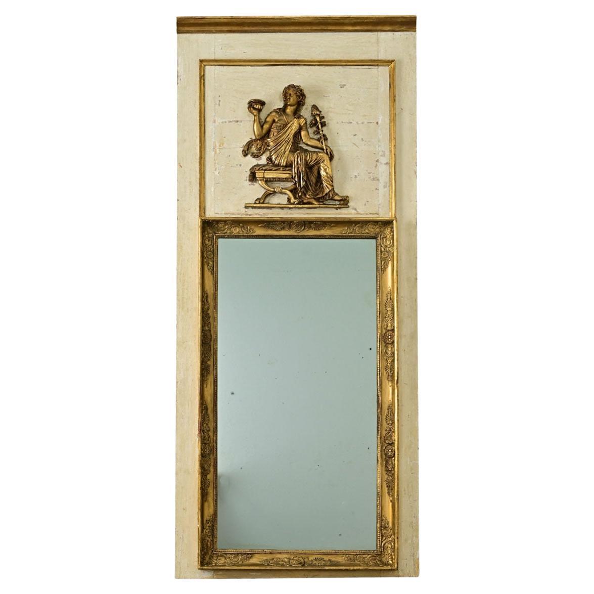 French 19th Century Empire Trumeau Mirror