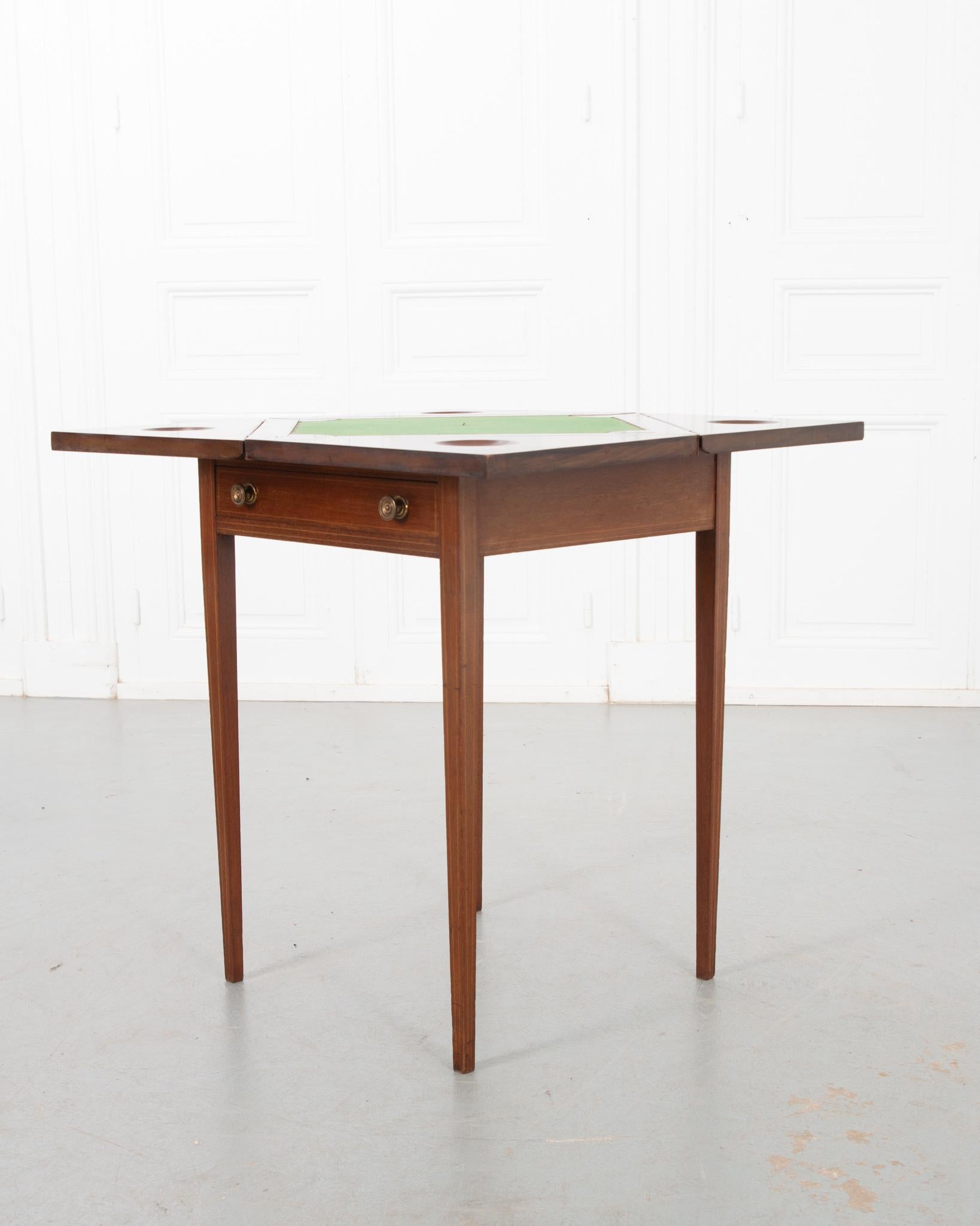 French 19th Century Envelope Game Table For Sale 4