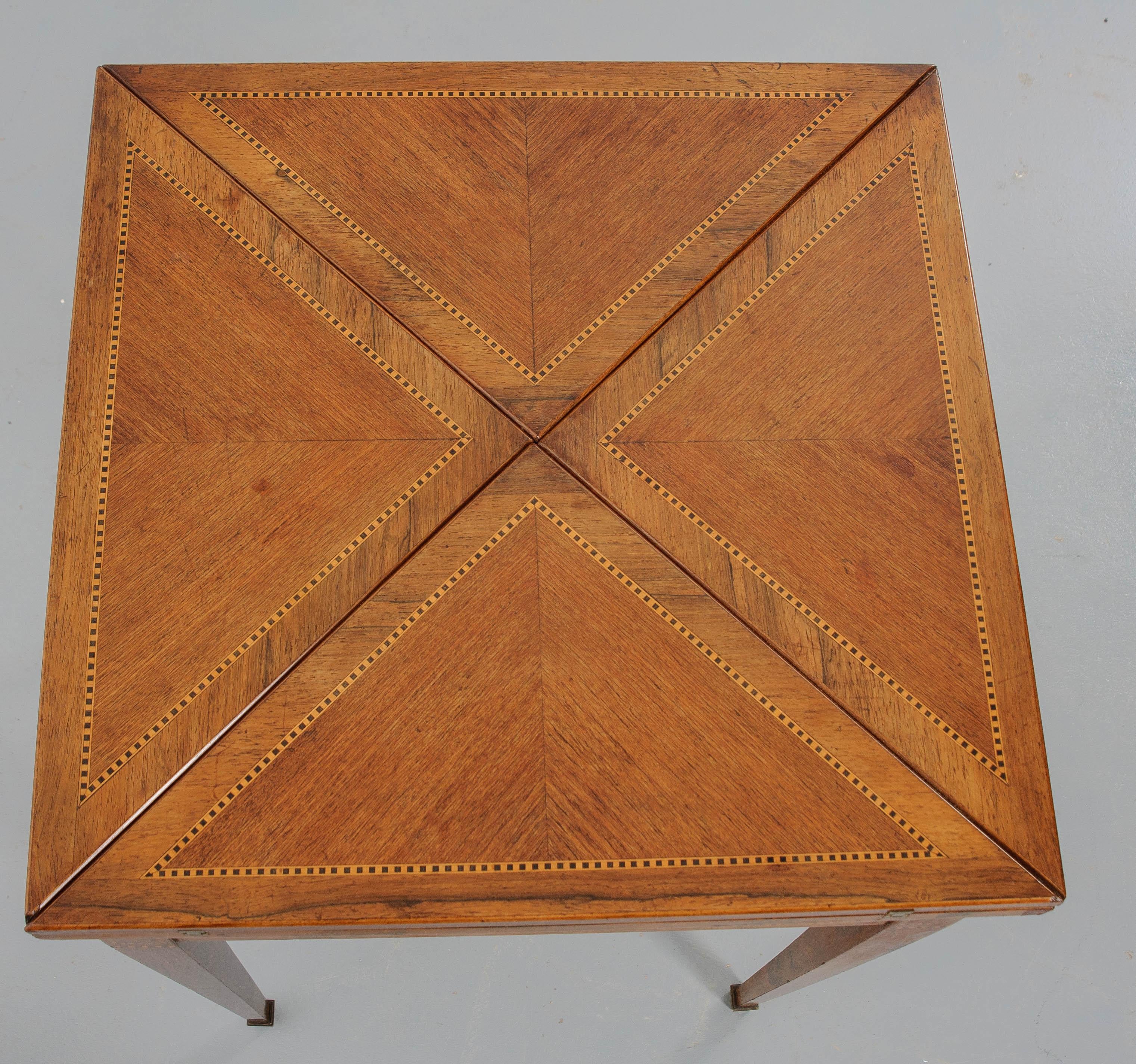 French 19th Century Envelope Game Table 8