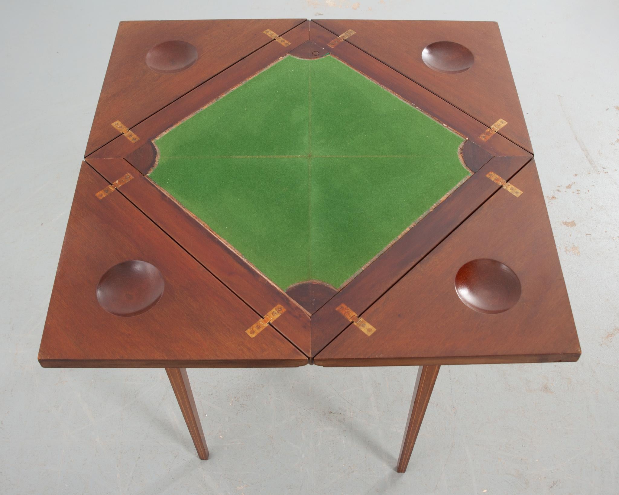 Metal French 19th Century Envelope Game Table For Sale