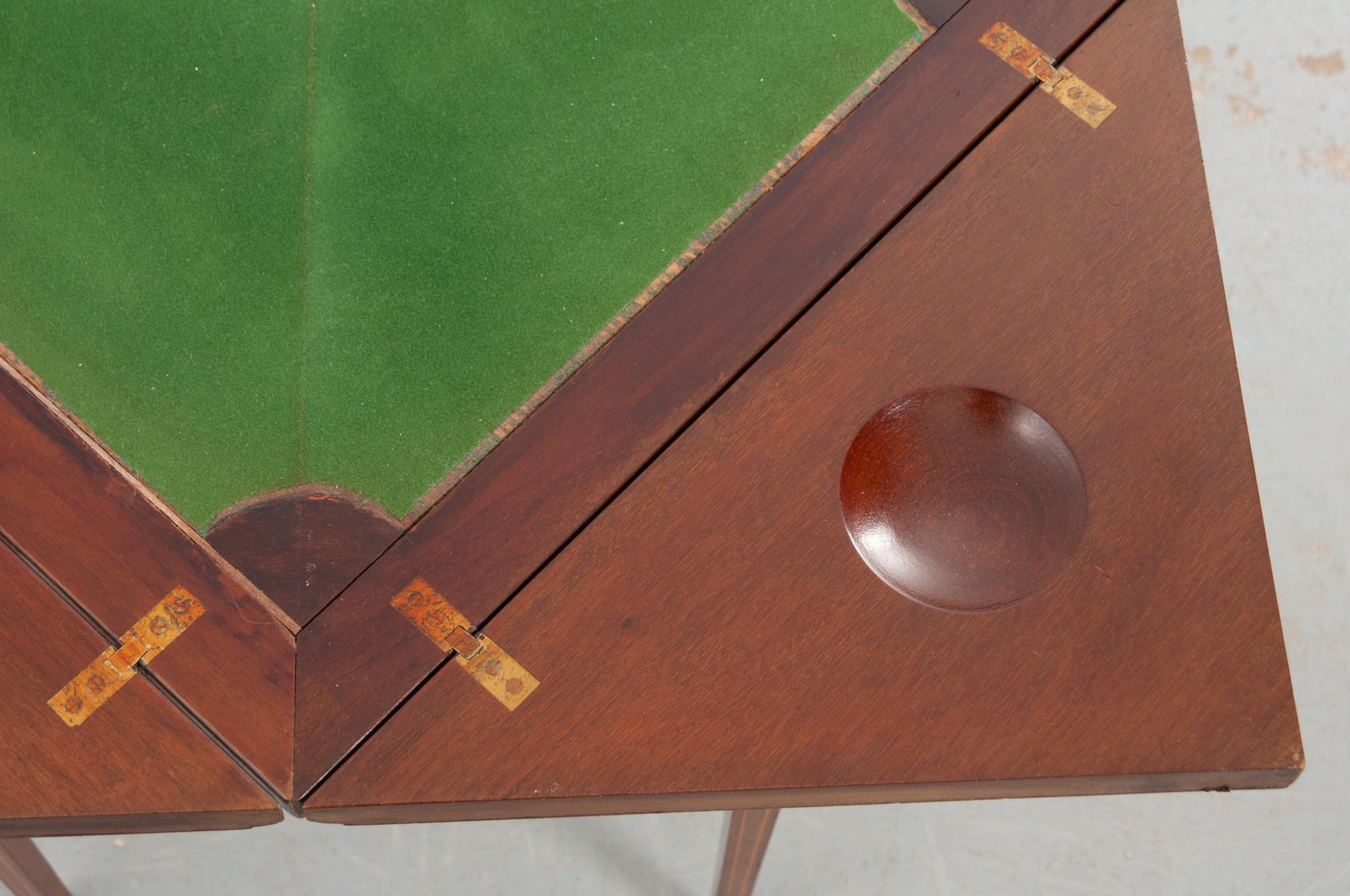 French 19th Century Envelope Game Table For Sale 1