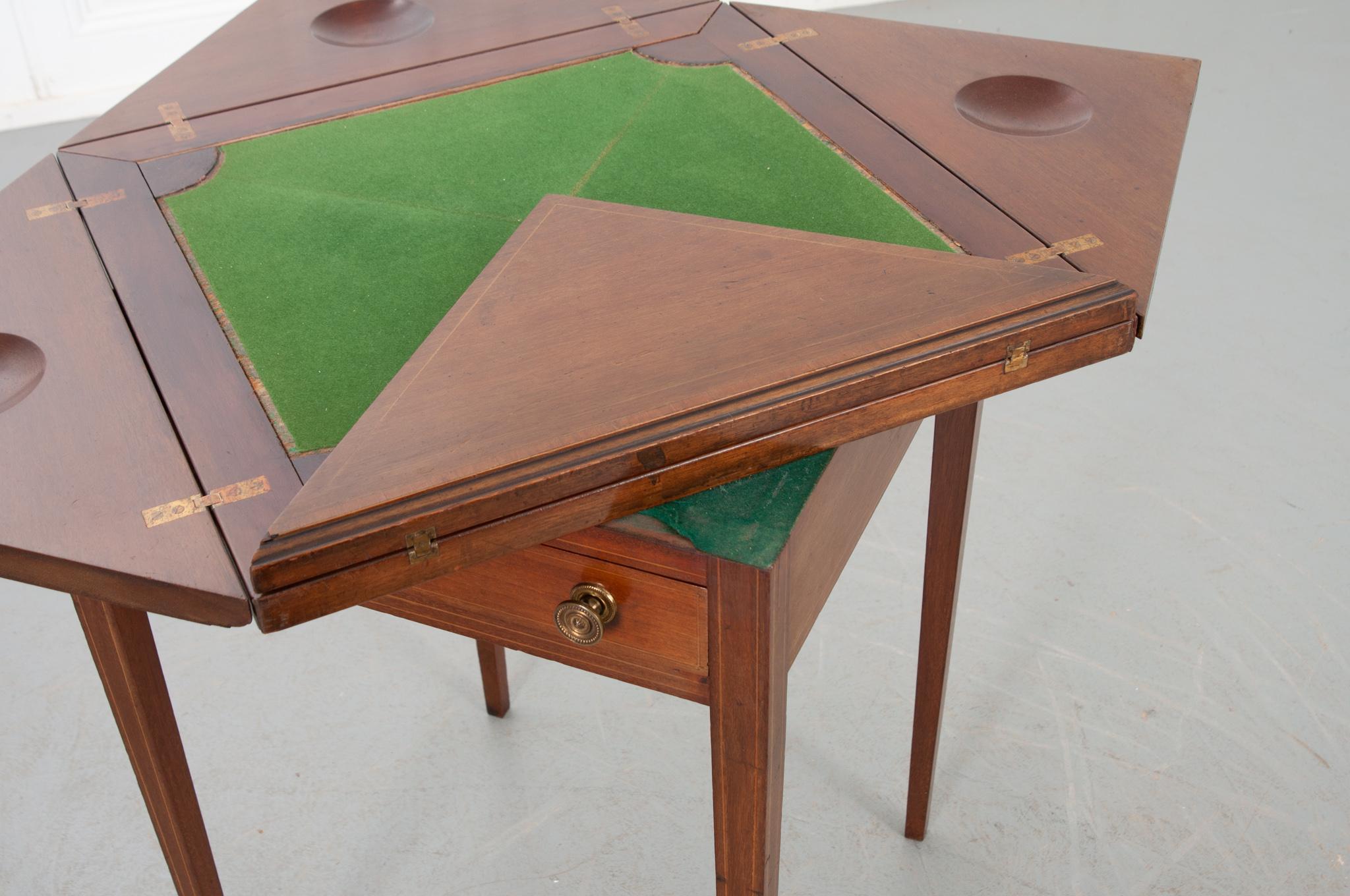 French 19th Century Envelope Game Table For Sale 3