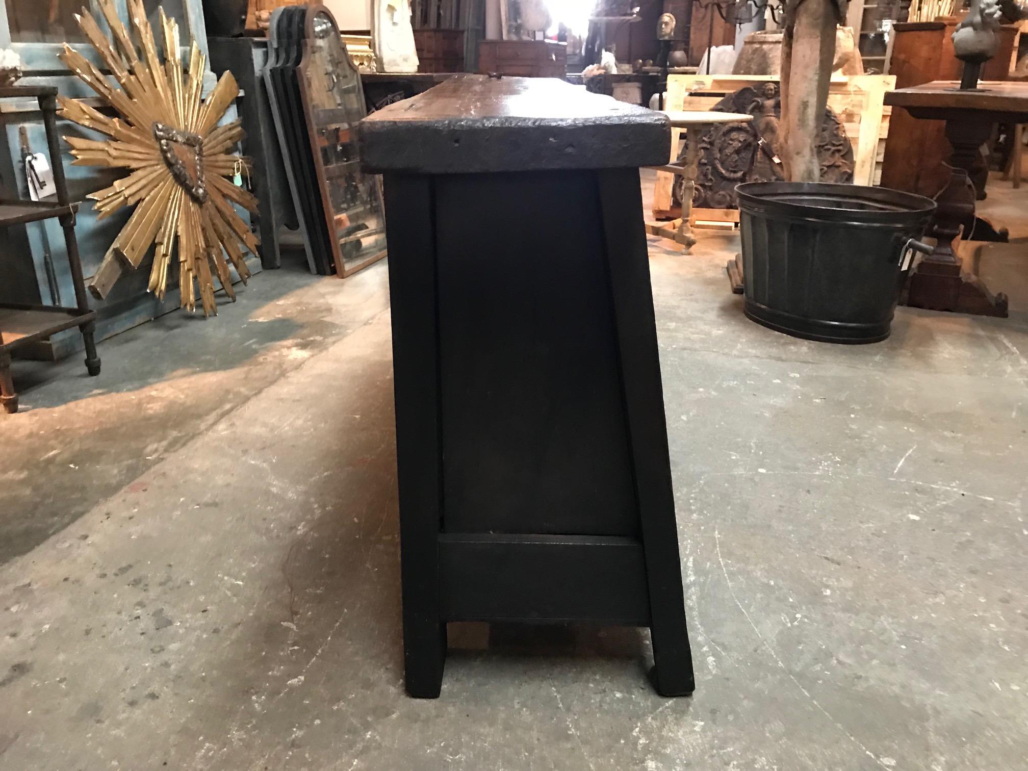 Pine French 19th Century Etabli, Workbench Console
