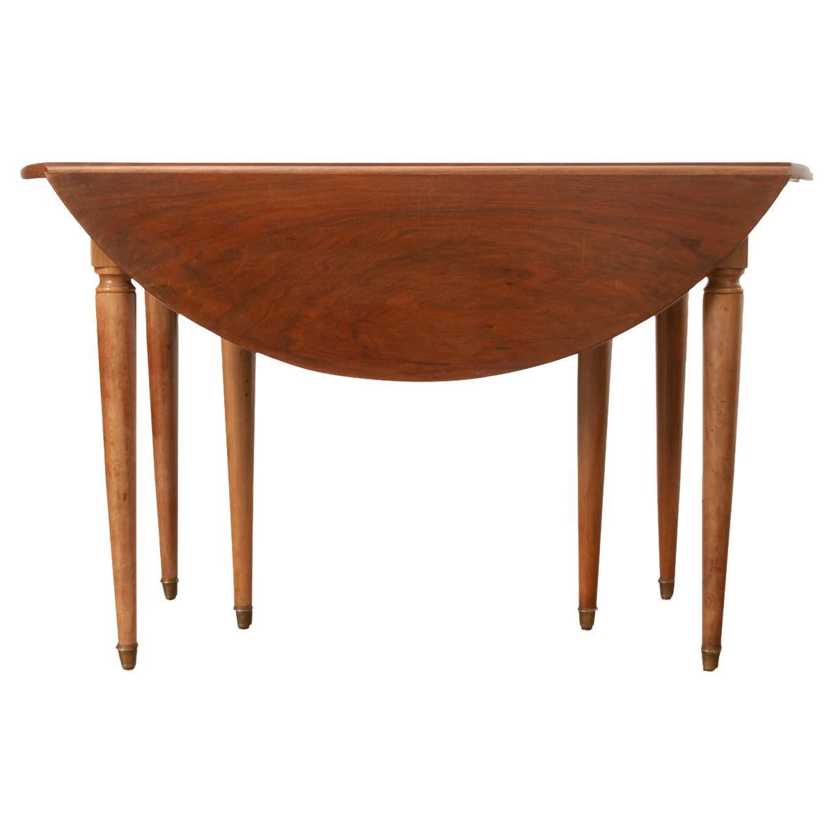 French 19th Century Extending Drop Leaf Table For Sale