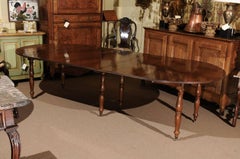 French 19th Century Extending Walnut Dining Table