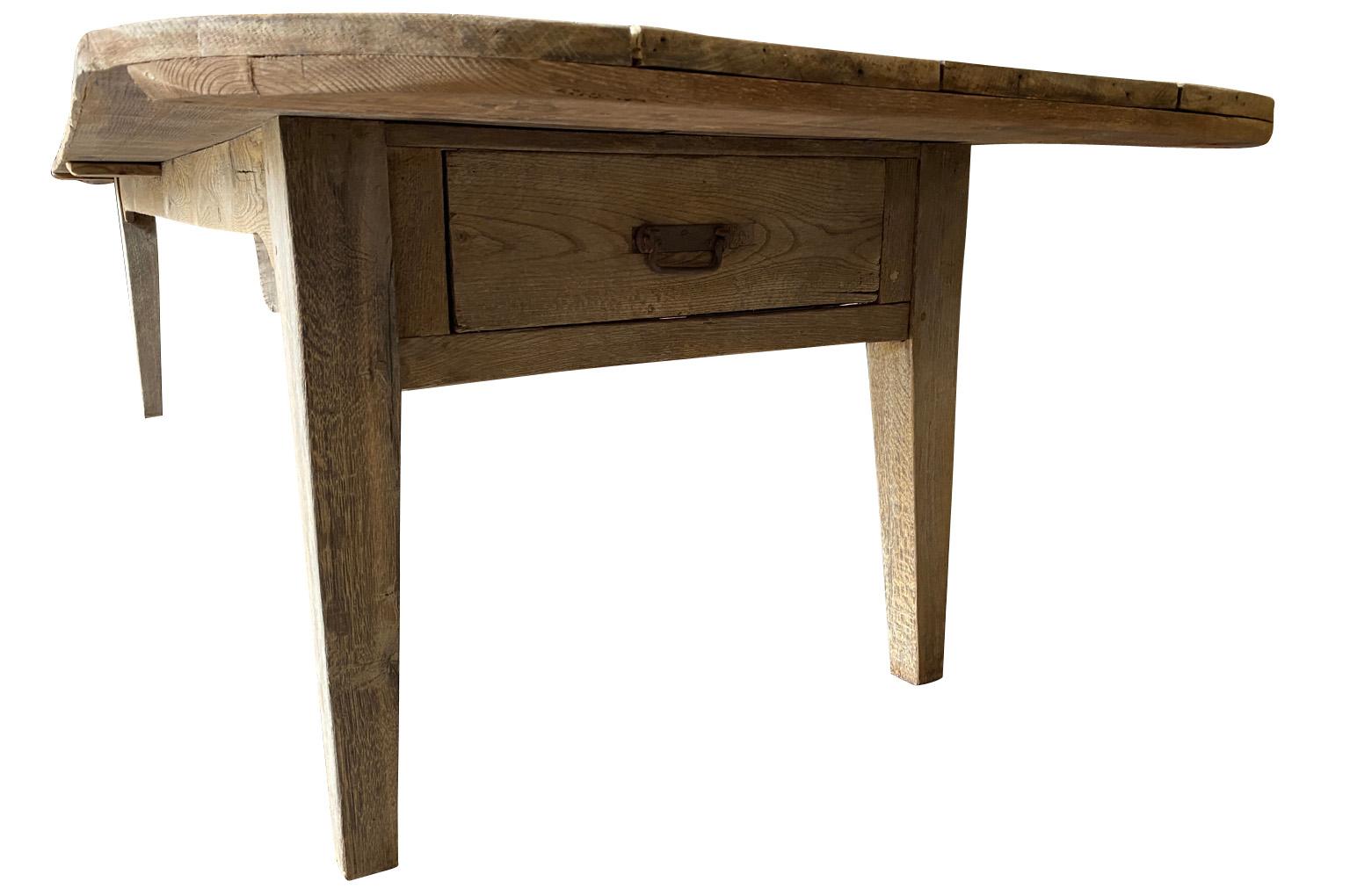 French 19th Century Farm Table, Dining Table 6