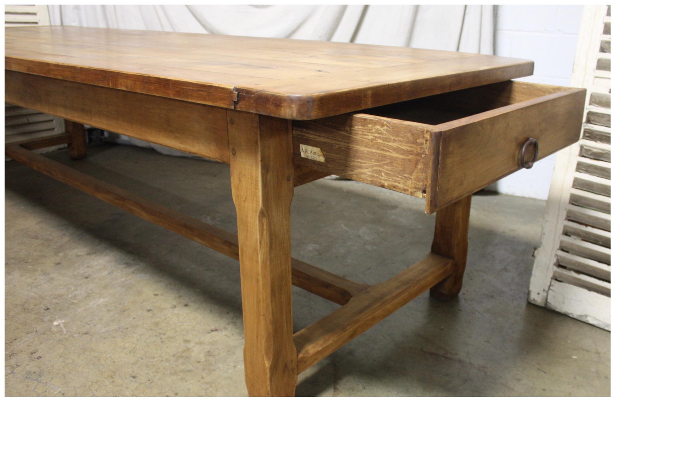 French 19th century farm table.