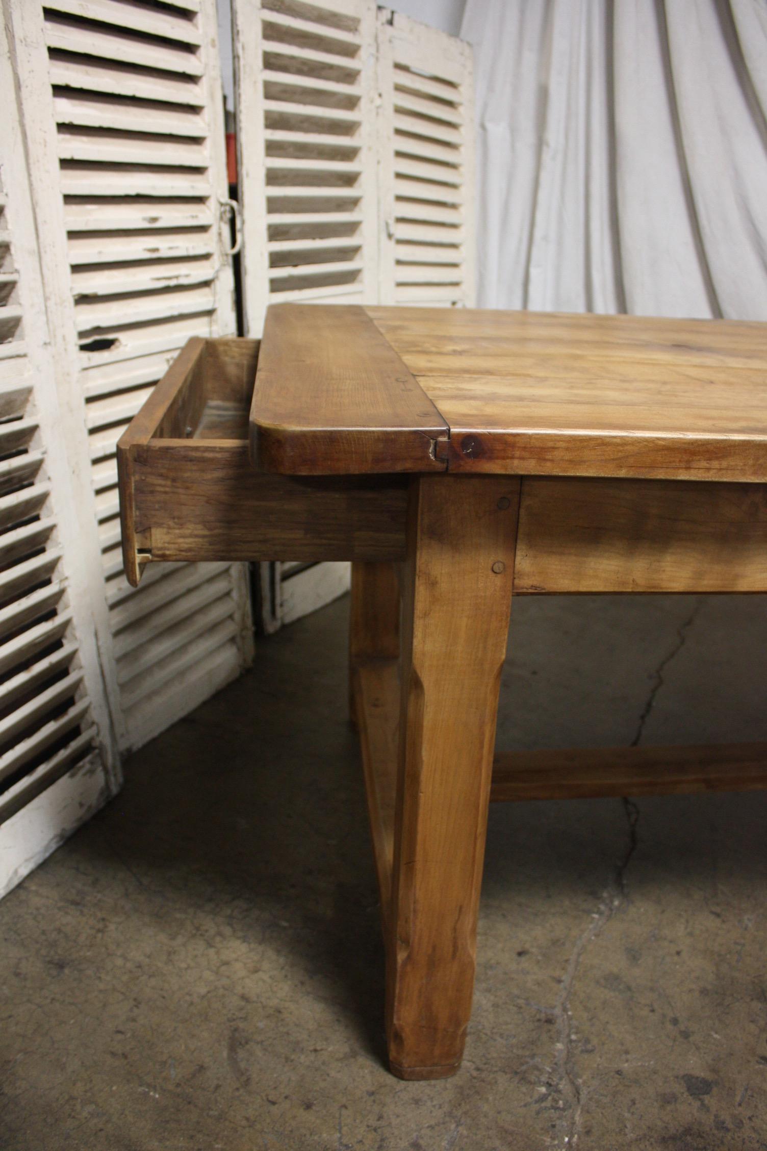 French 19th Century Farm Table In Good Condition In Stockbridge, GA