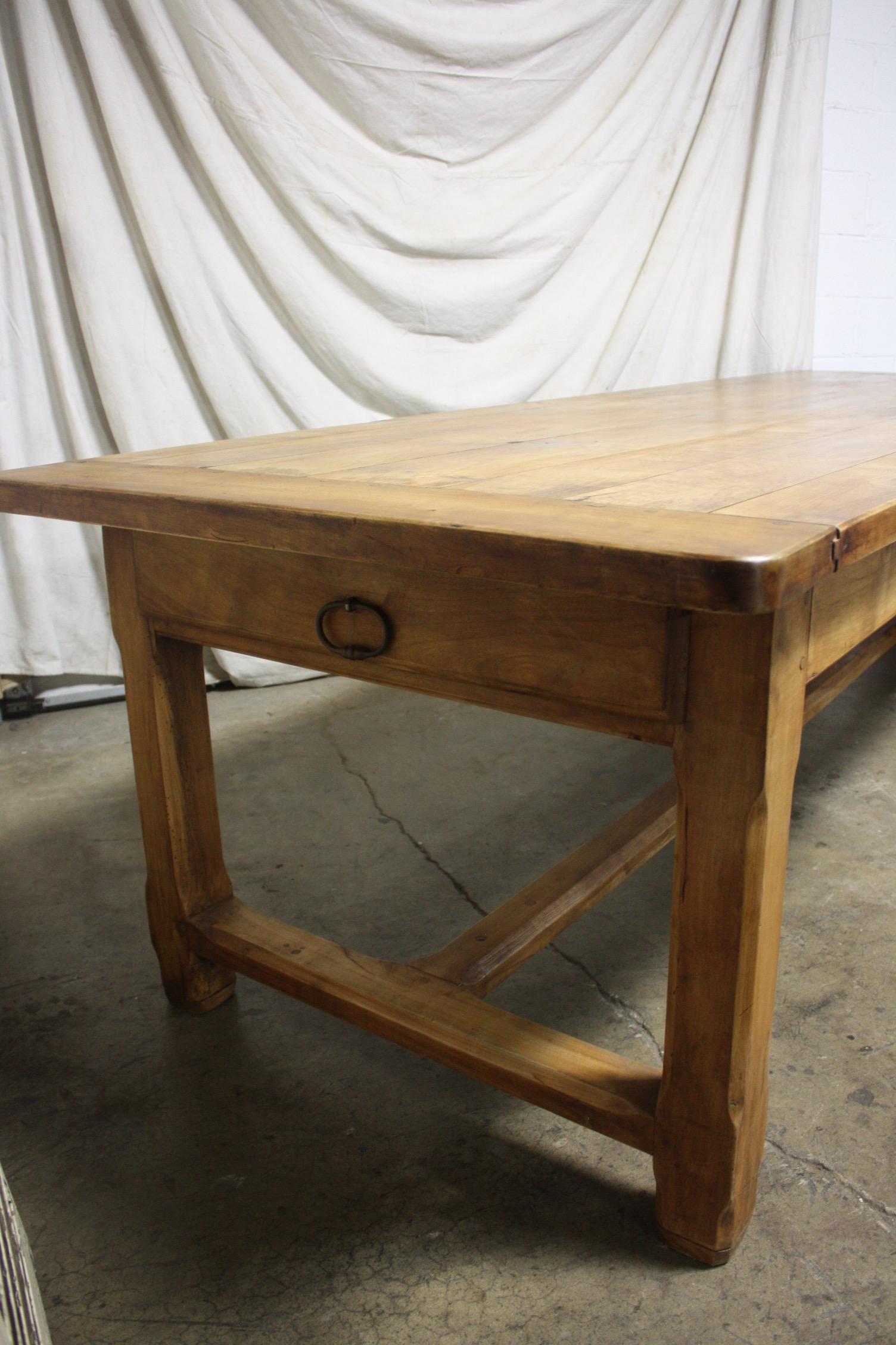 Walnut French 19th Century Farm Table