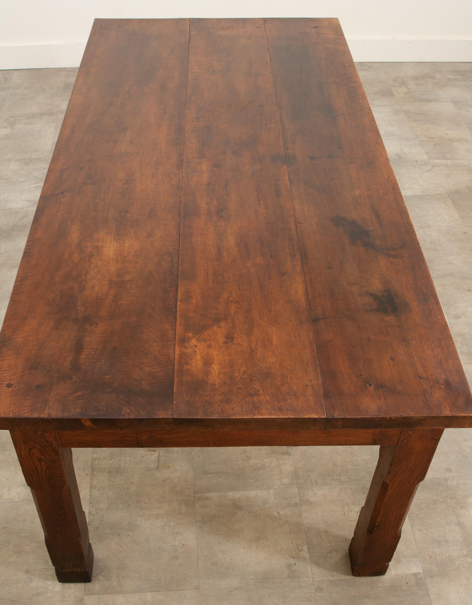 French 19th Century Farm Table For Sale 1