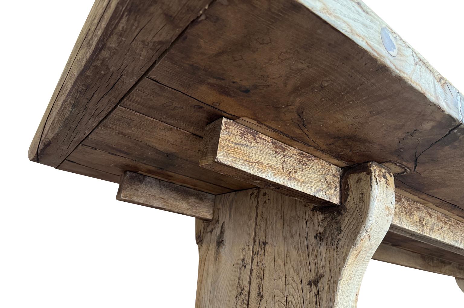 Mesa de granja francesa del siglo XIX en venta 2