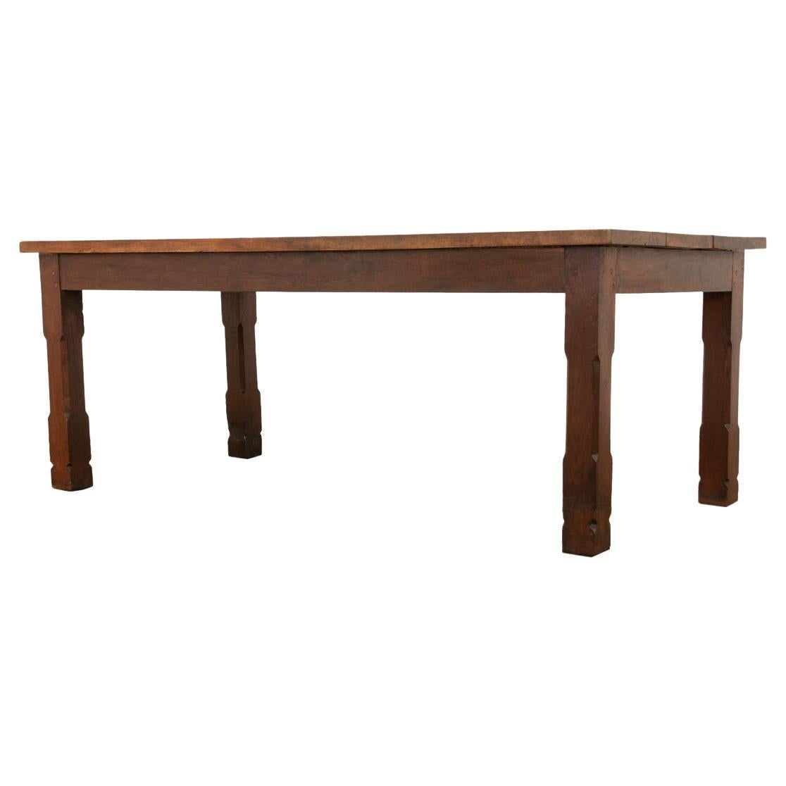 French 19th Century Farm Table For Sale