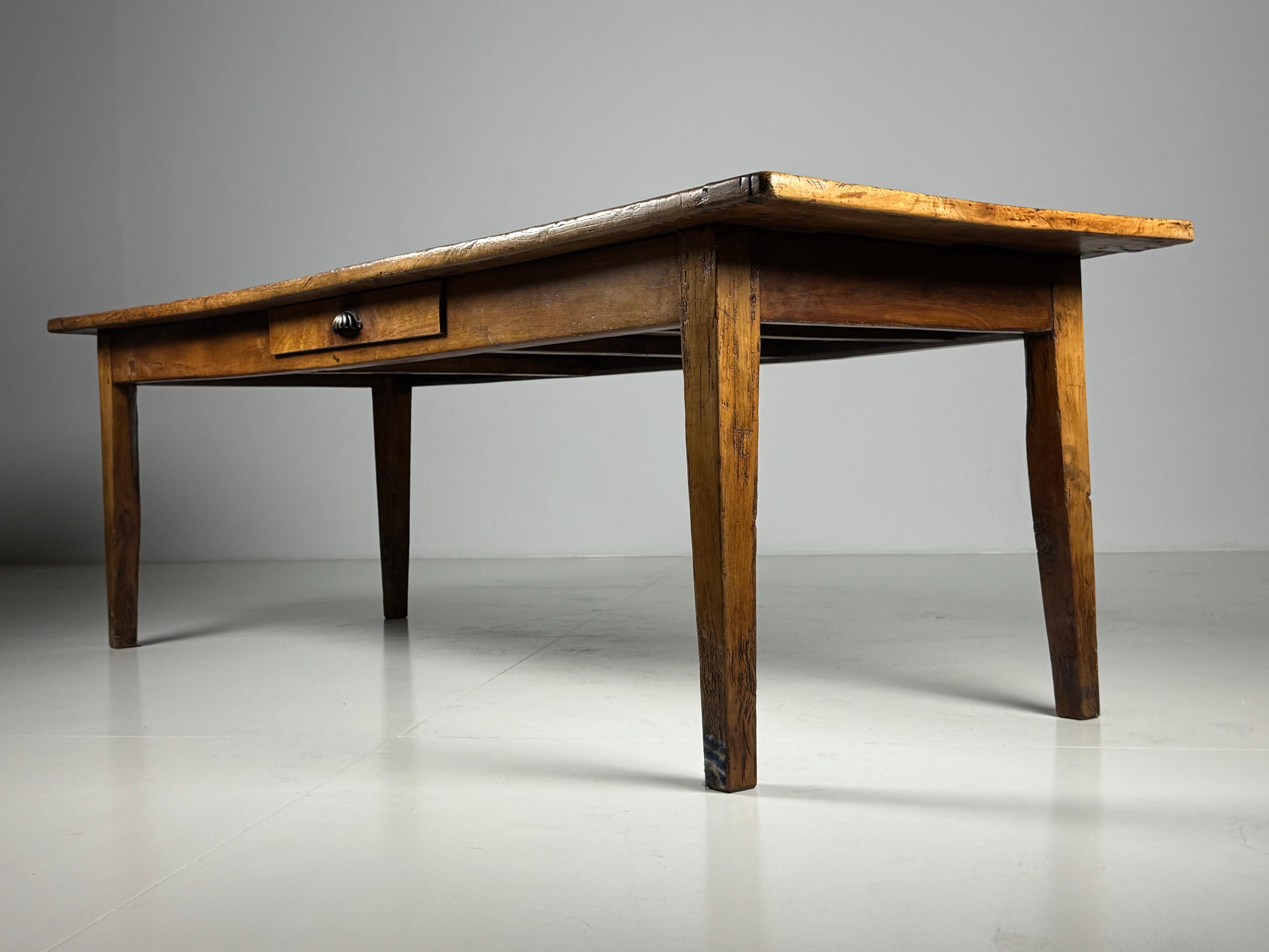 19th Century French 19th century Farmhouse Dining Table For Sale