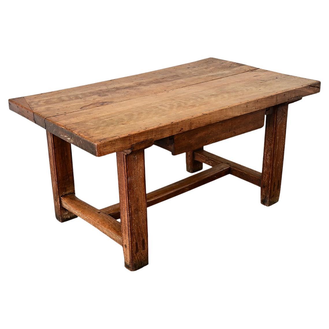 French 19th Century Farmhouse Dining-Worktable For Sale