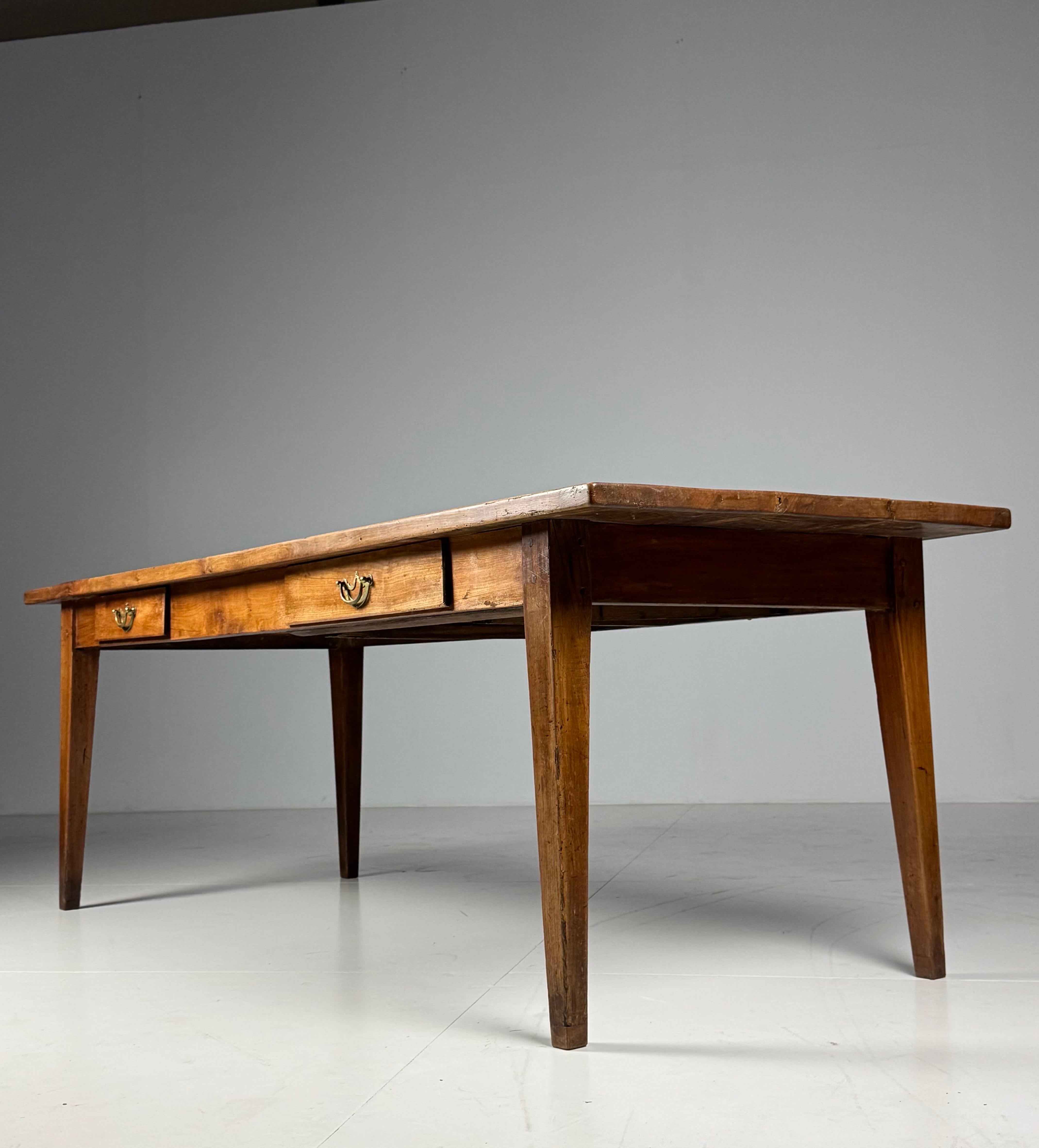 Mesa de granja francesa del siglo XIX 225cm en venta 7